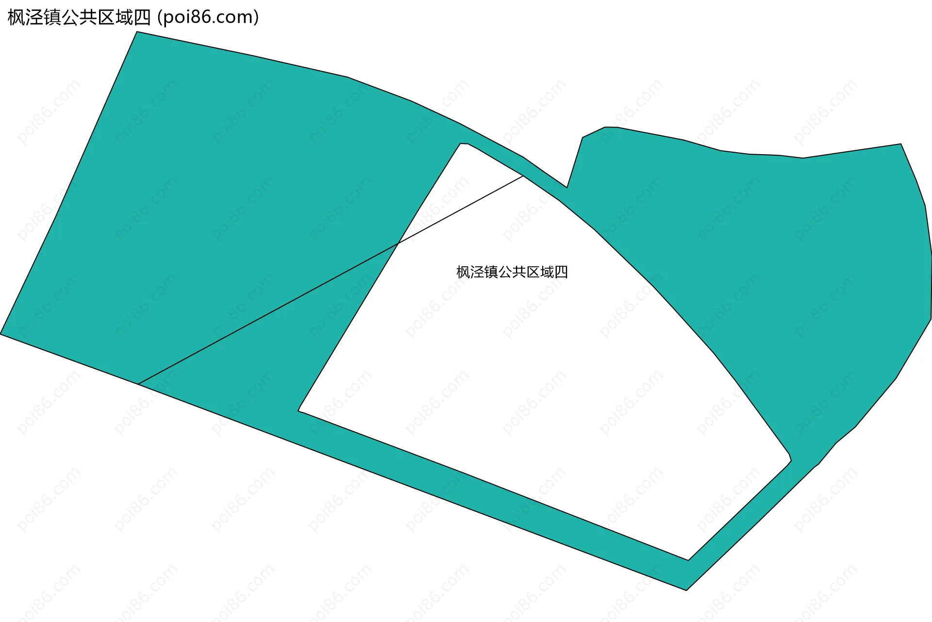 枫泾镇公共区域四边界地图