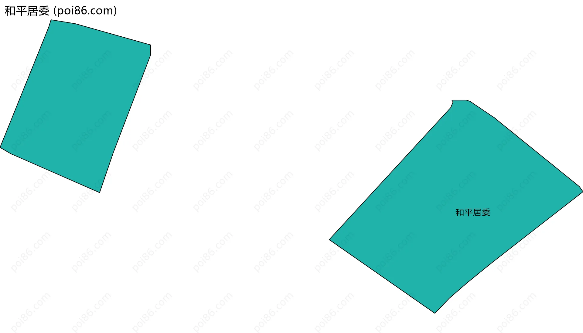 和平居委边界地图