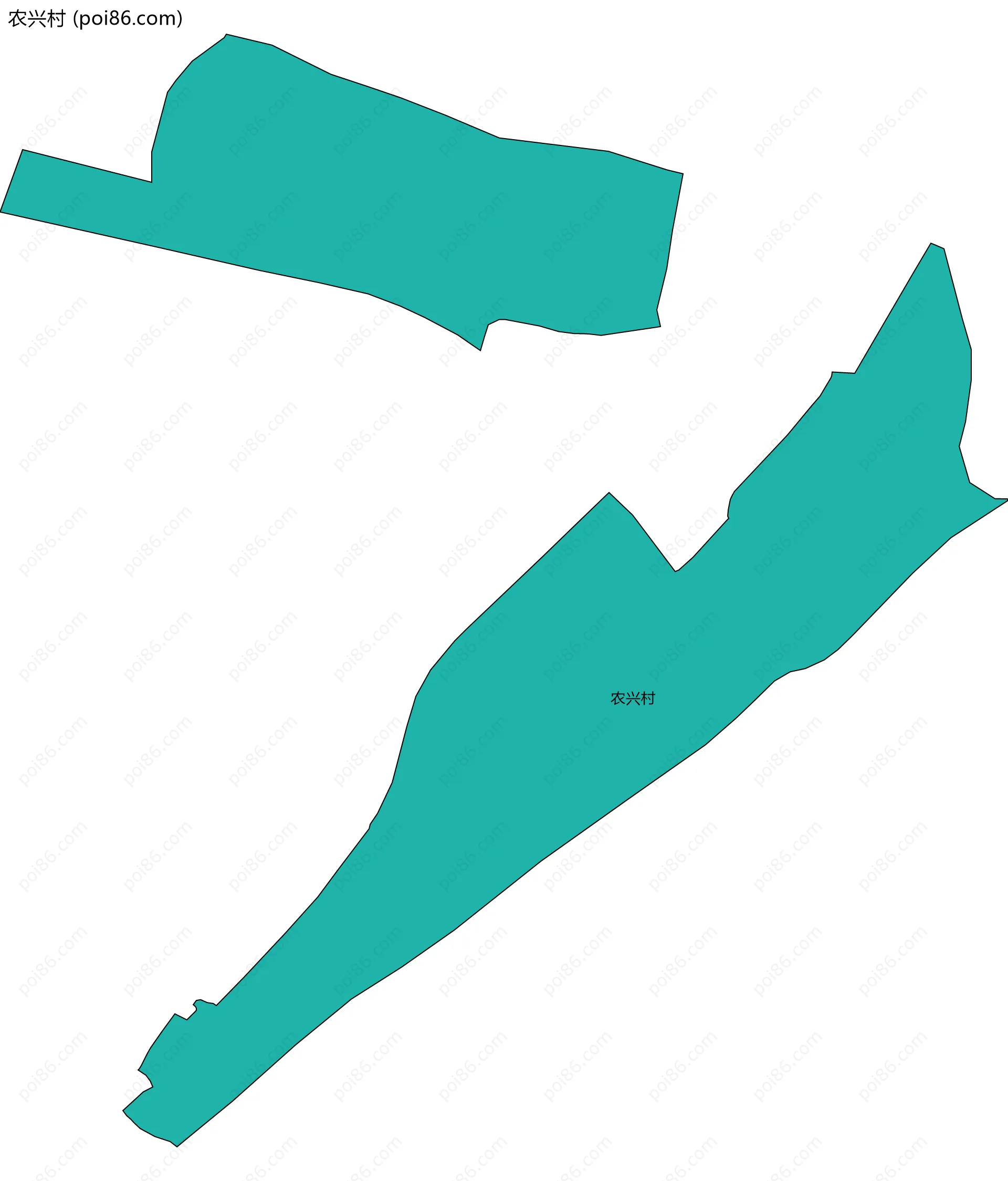 农兴村边界地图