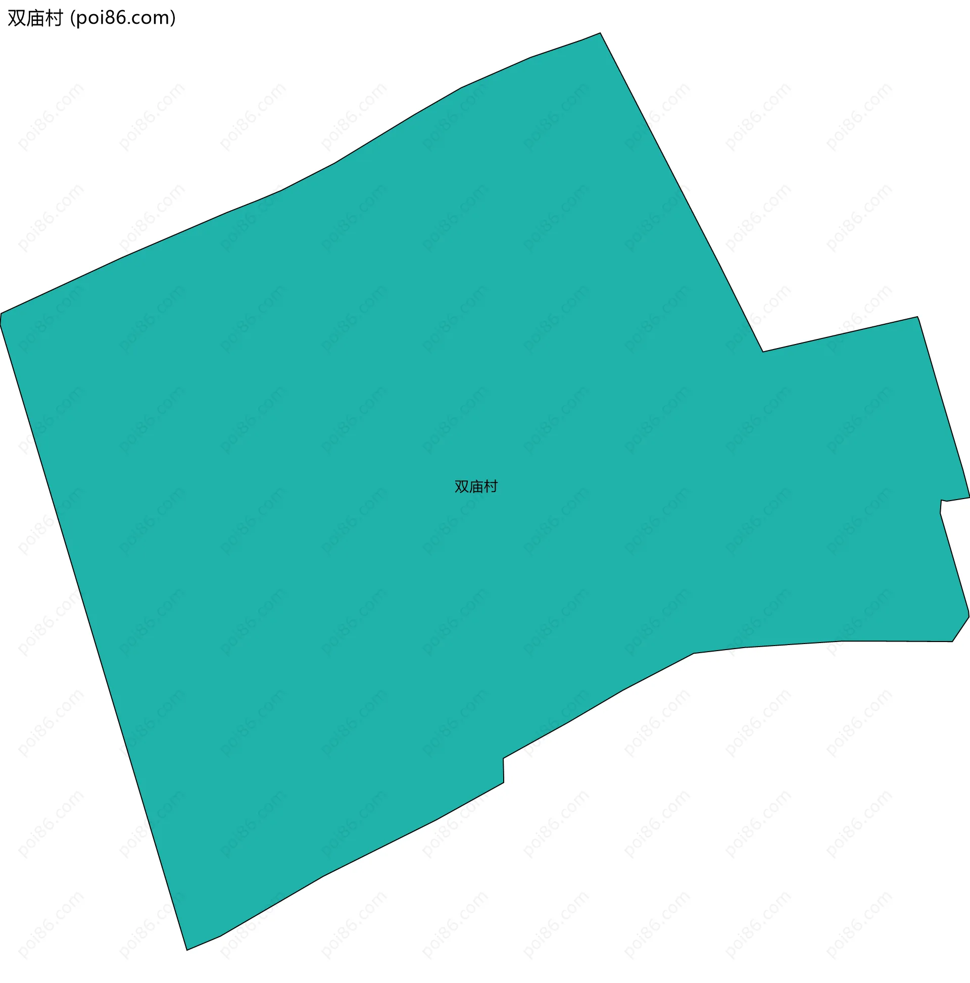 双庙村边界地图