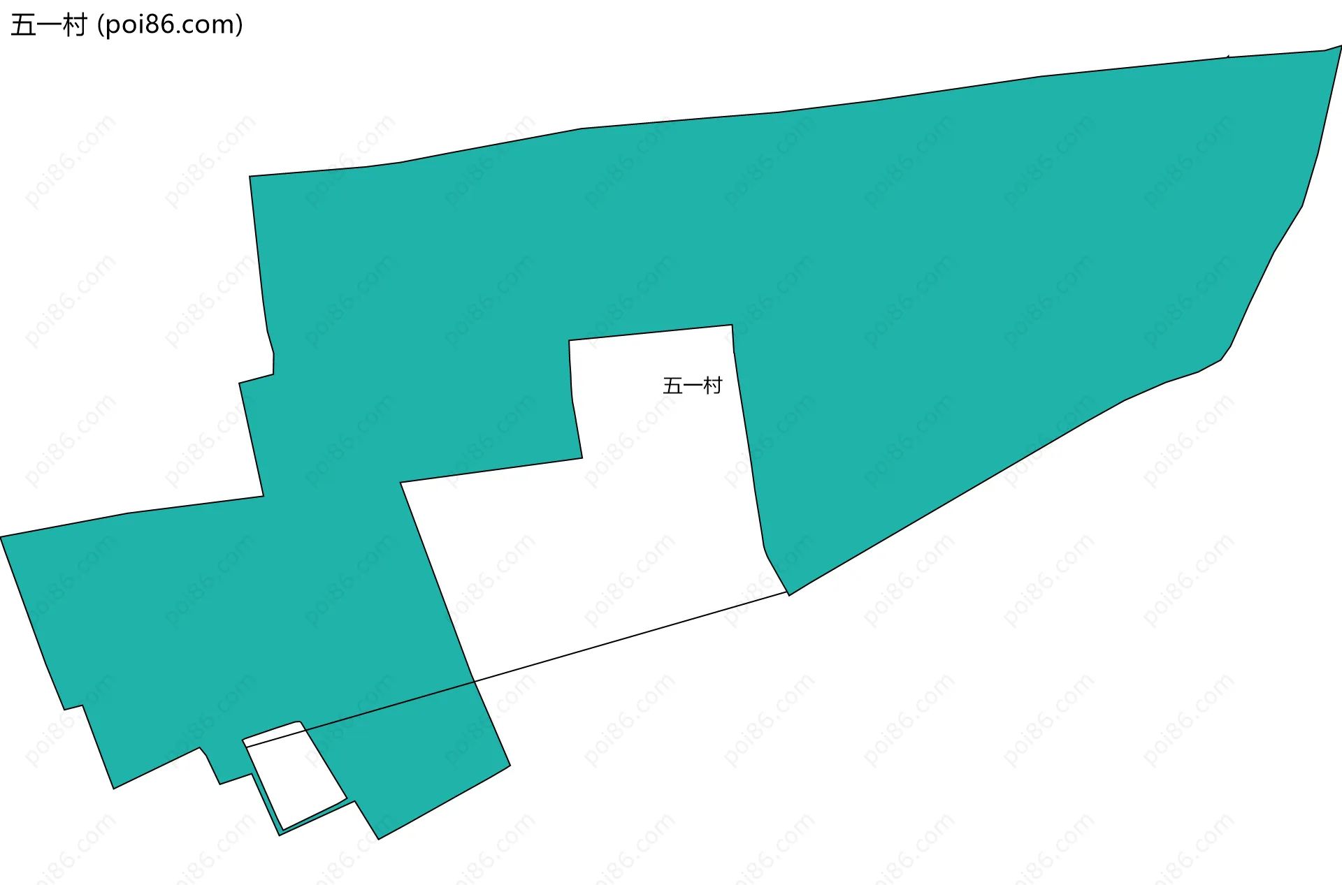 五一村边界地图