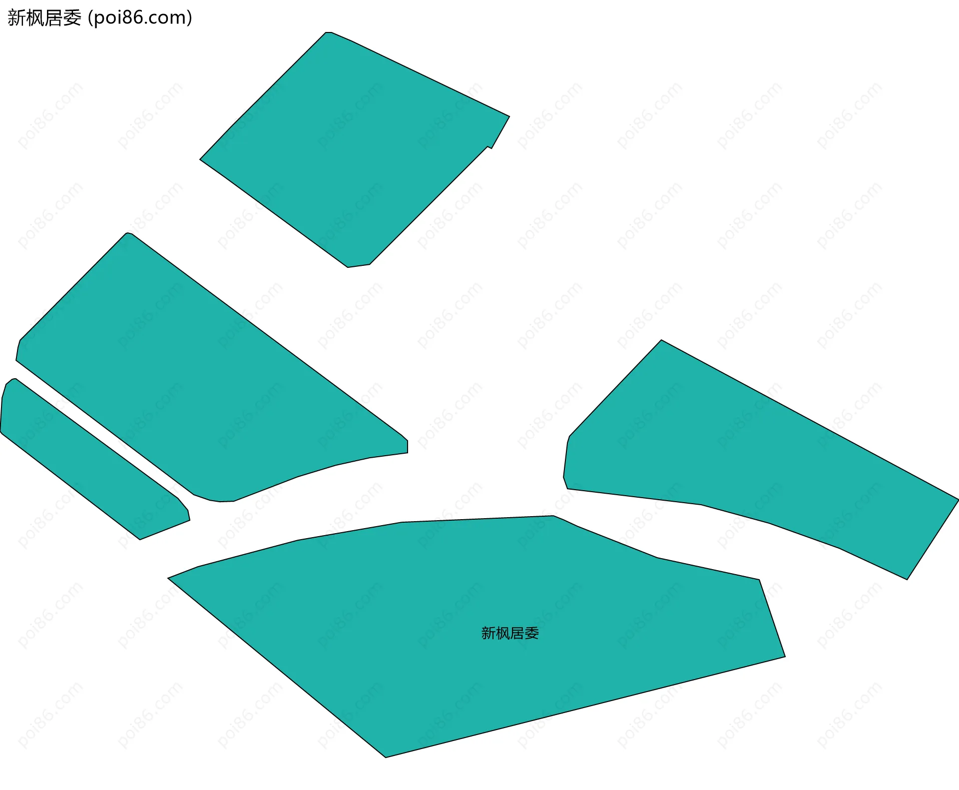 新枫居委边界地图