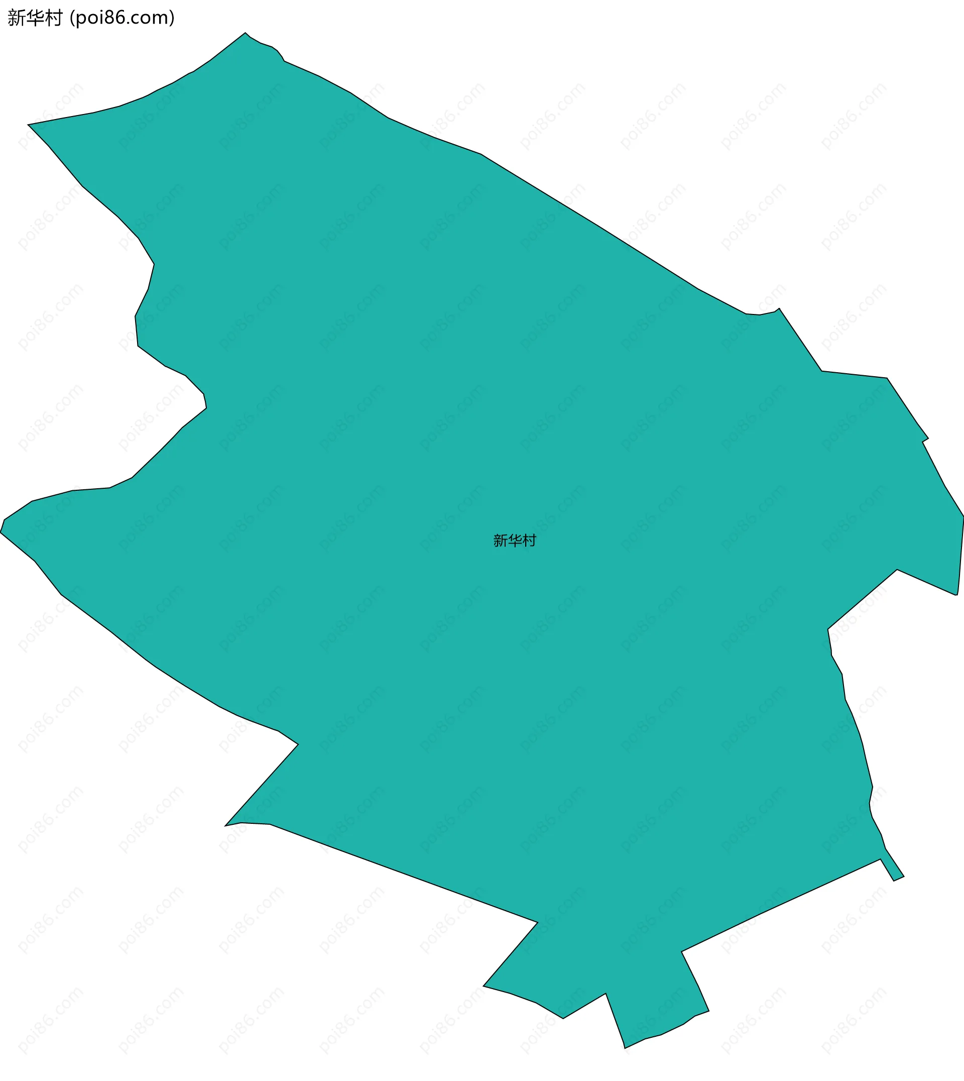 新华村边界地图