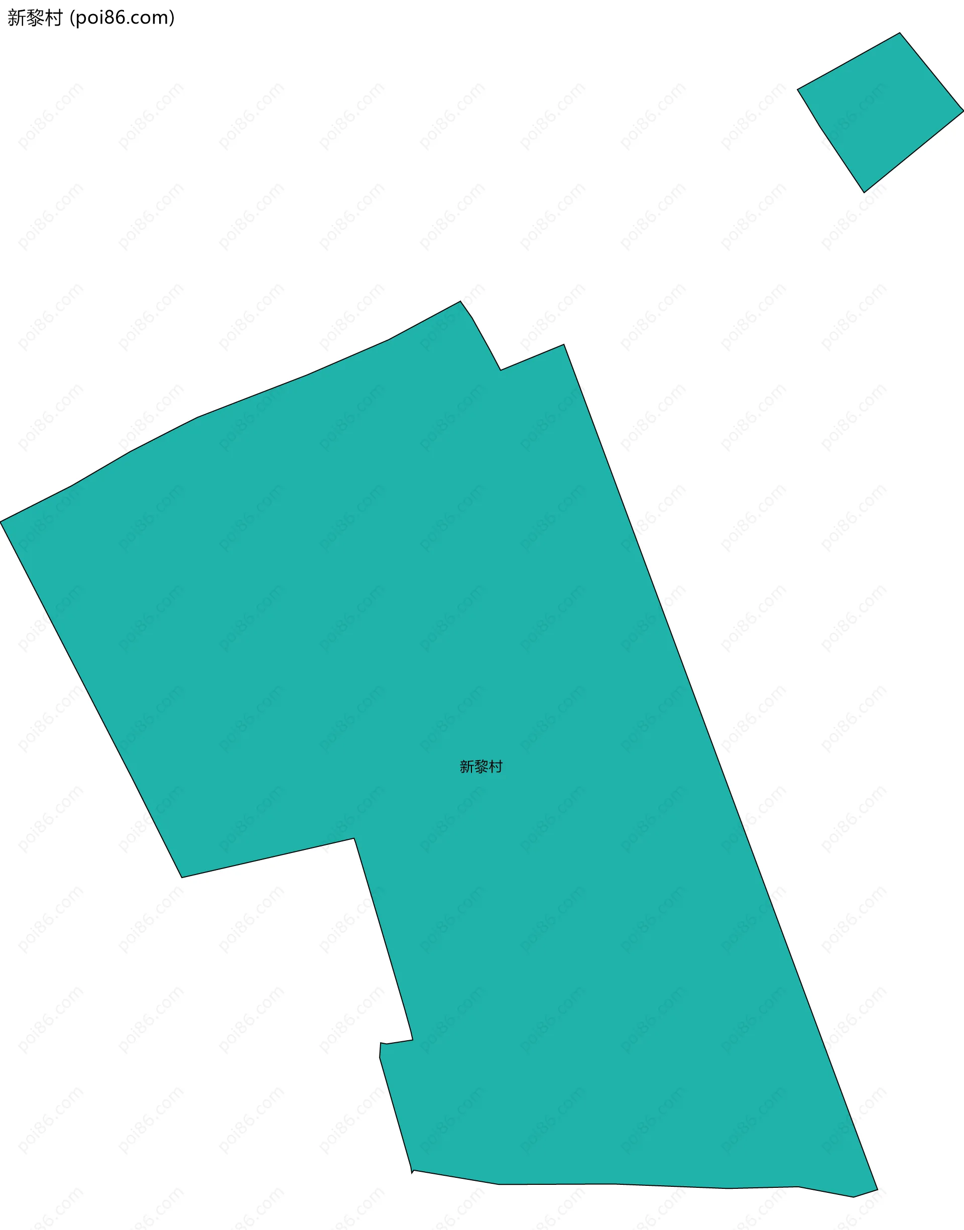 新黎村边界地图