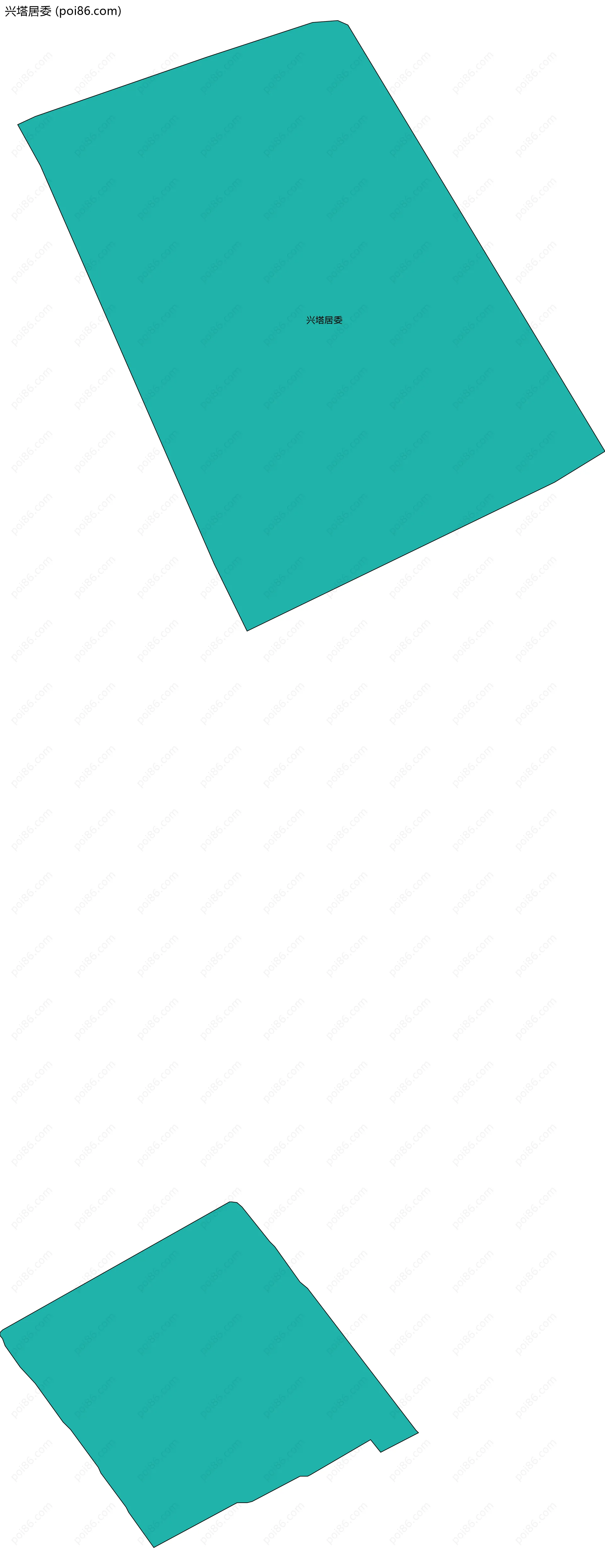 兴塔居委边界地图