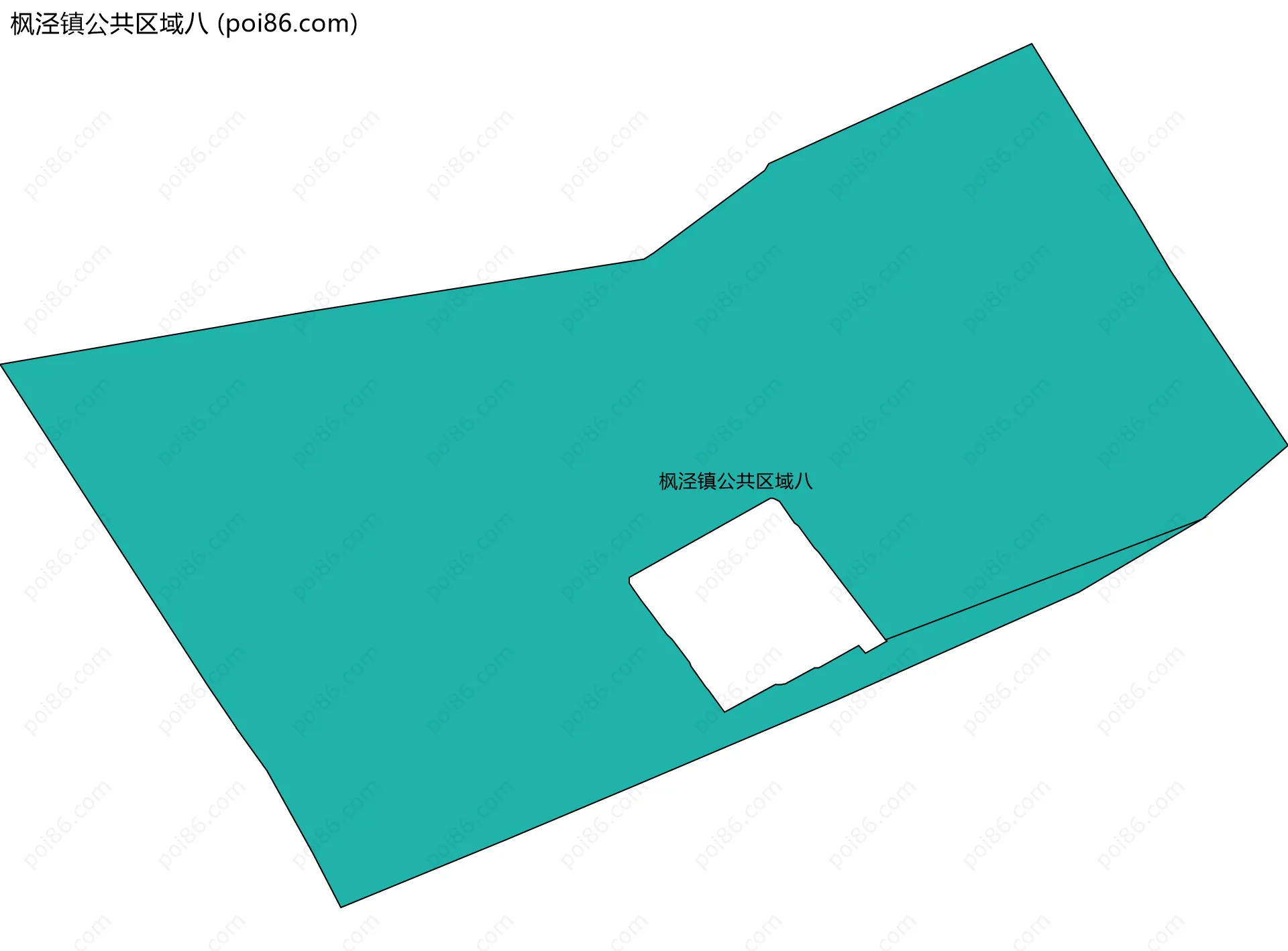 枫泾镇公共区域八边界地图