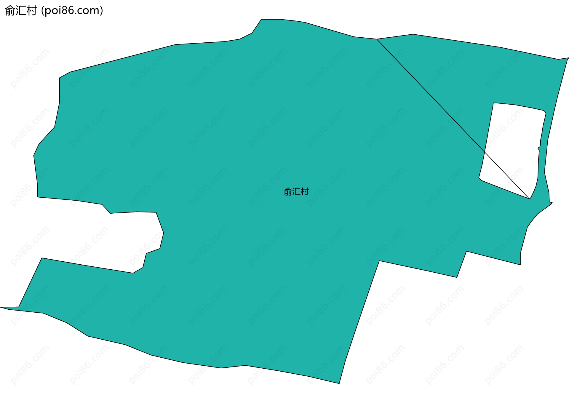 俞汇村边界地图