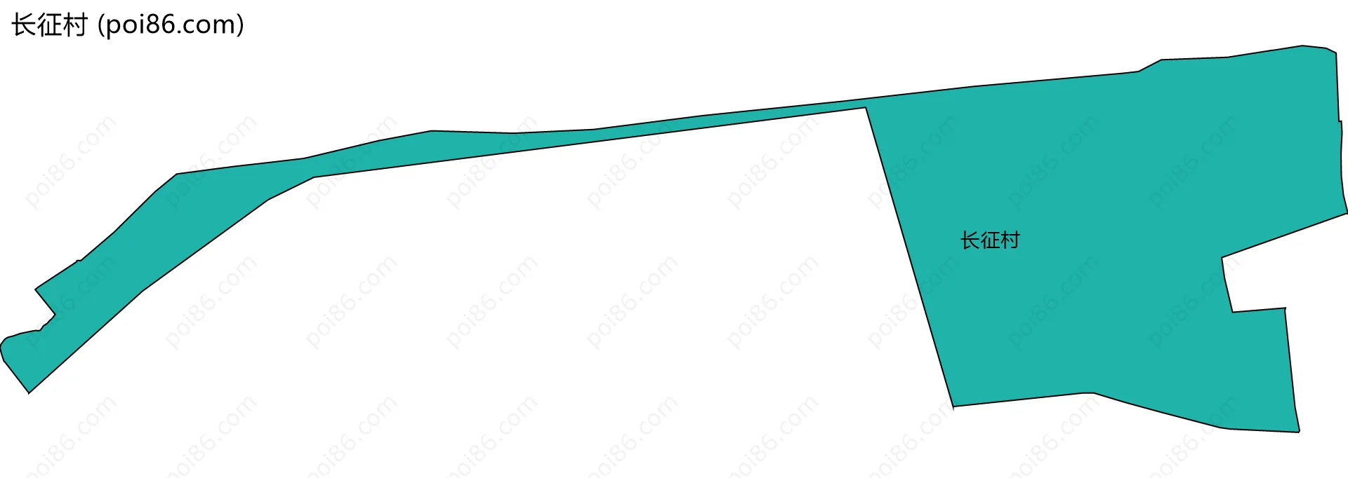 长征村边界地图