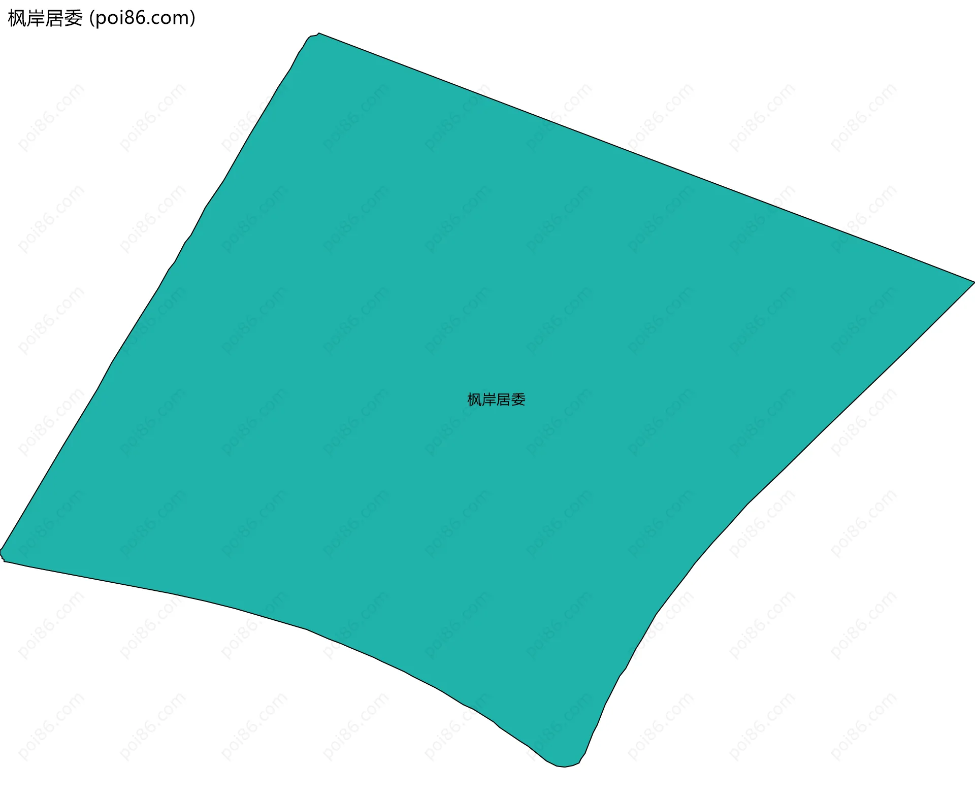 枫岸居委边界地图