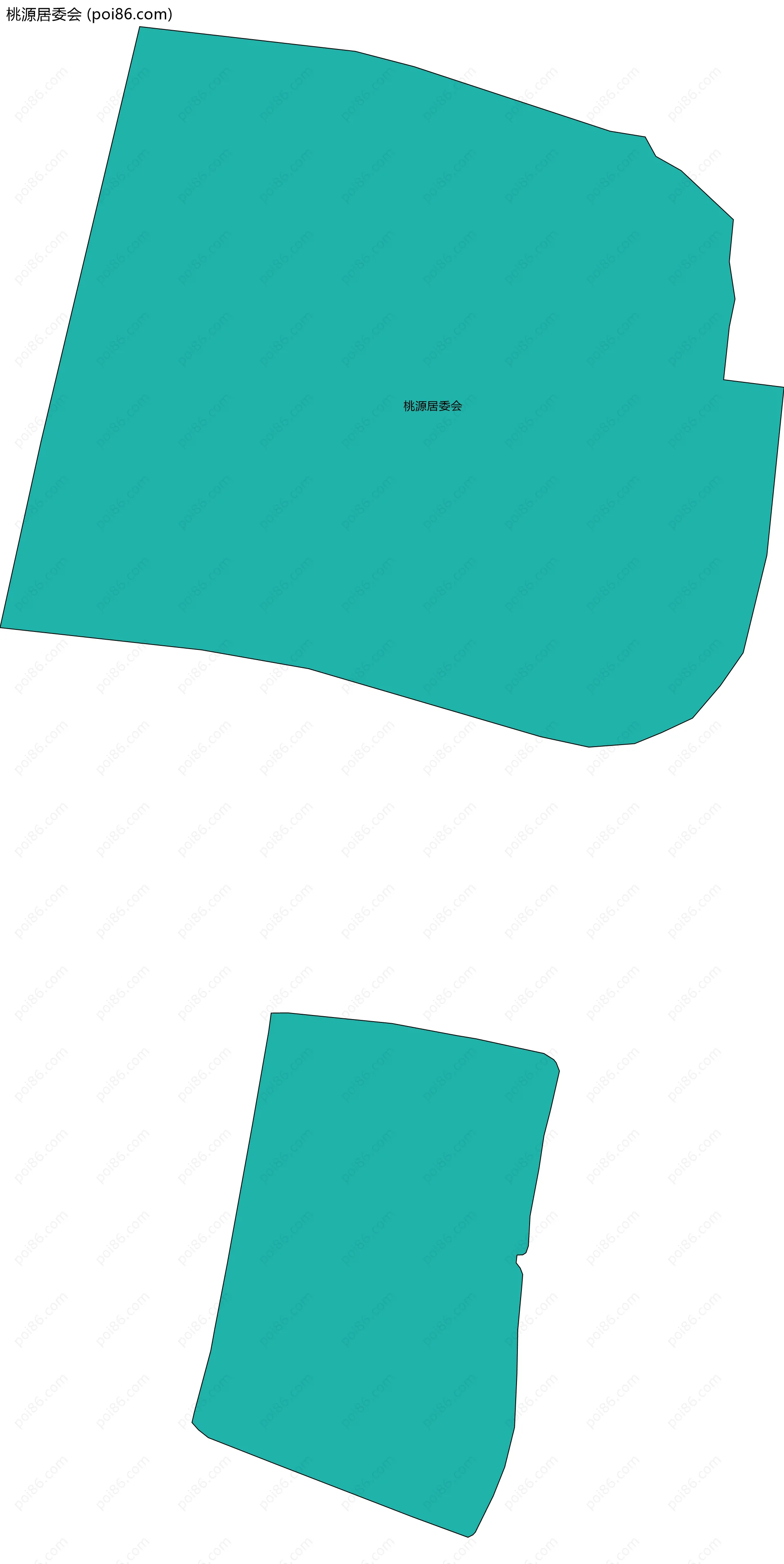 桃源居委会边界地图