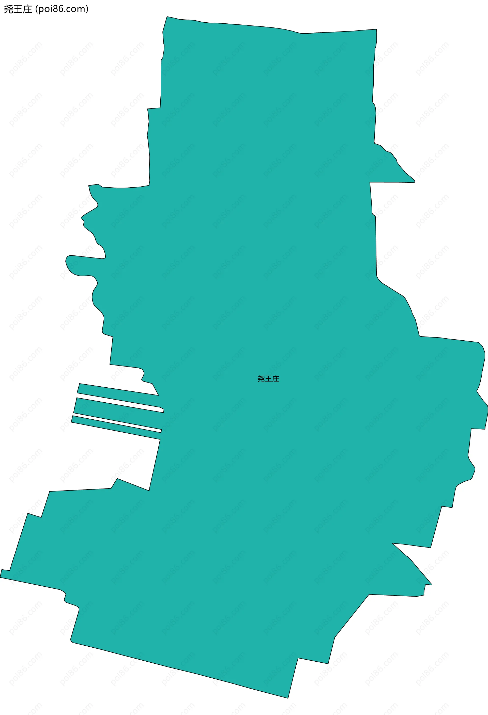 尧王庄边界地图