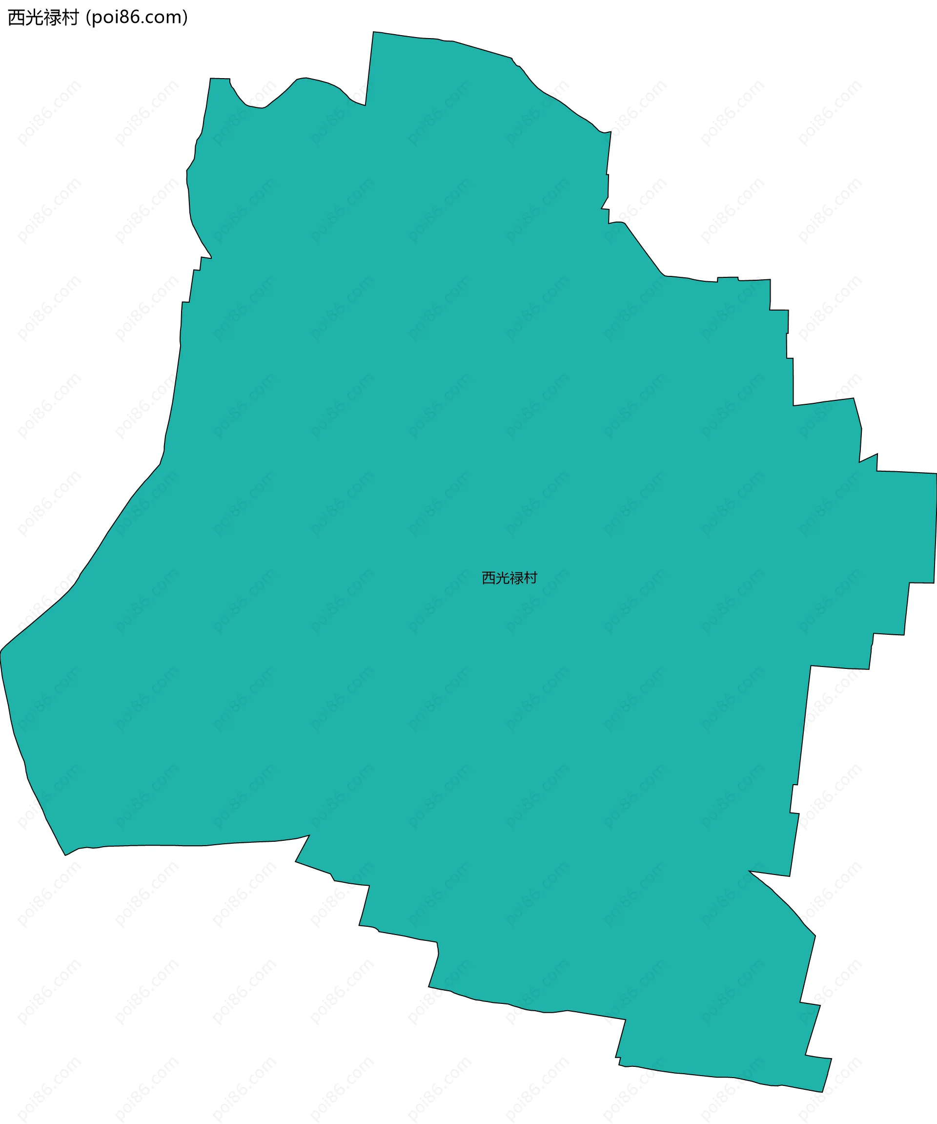 西光禄村边界地图