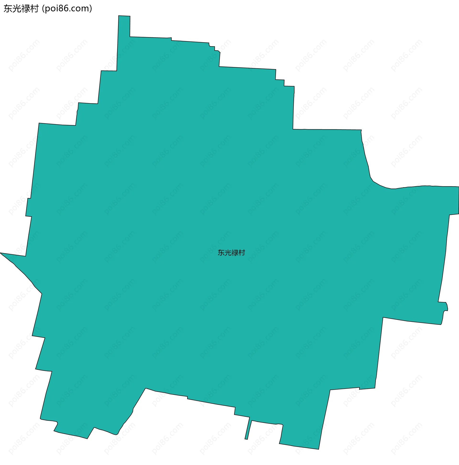 东光禄村边界地图
