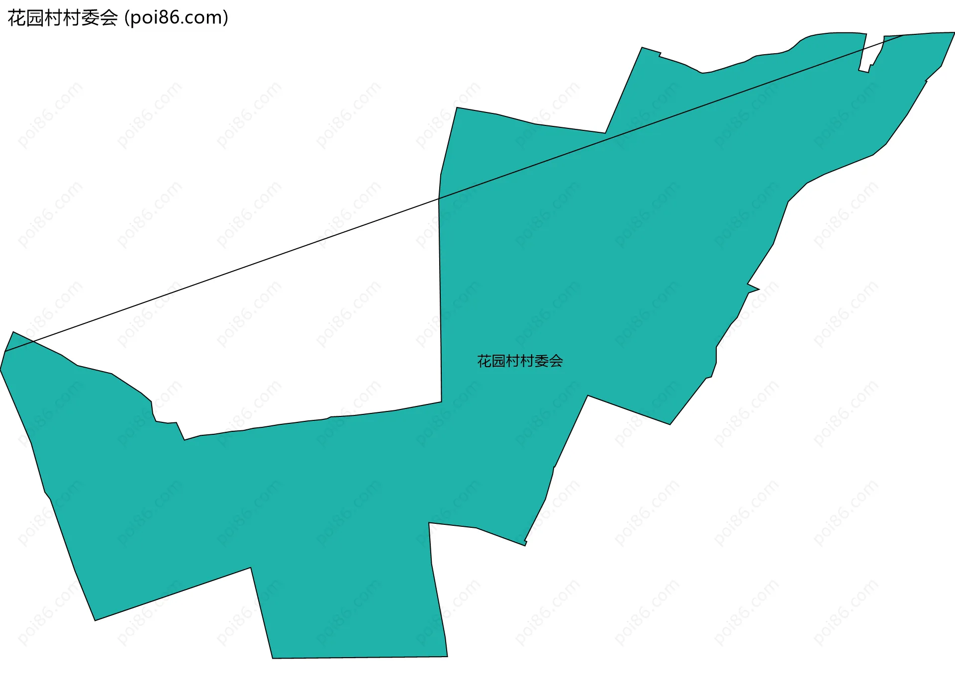 花园村村委会边界地图