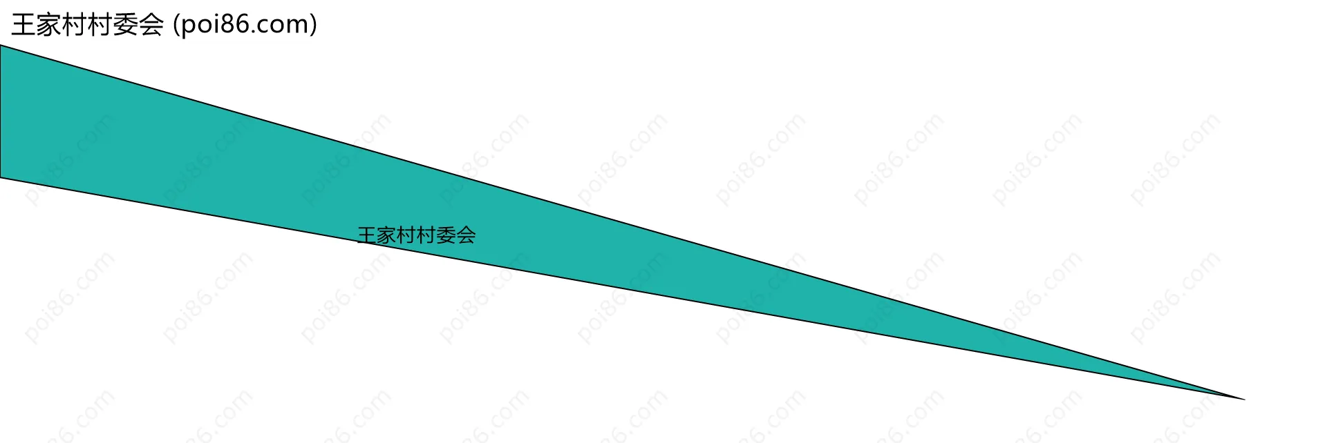 王家村村委会边界地图
