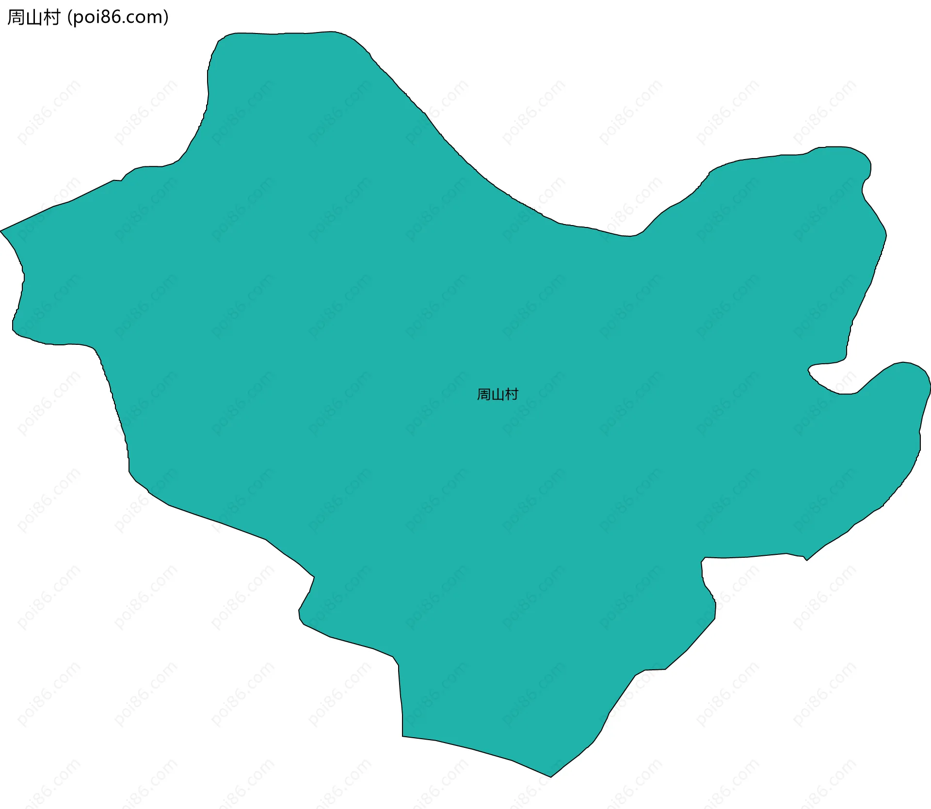周山村边界地图