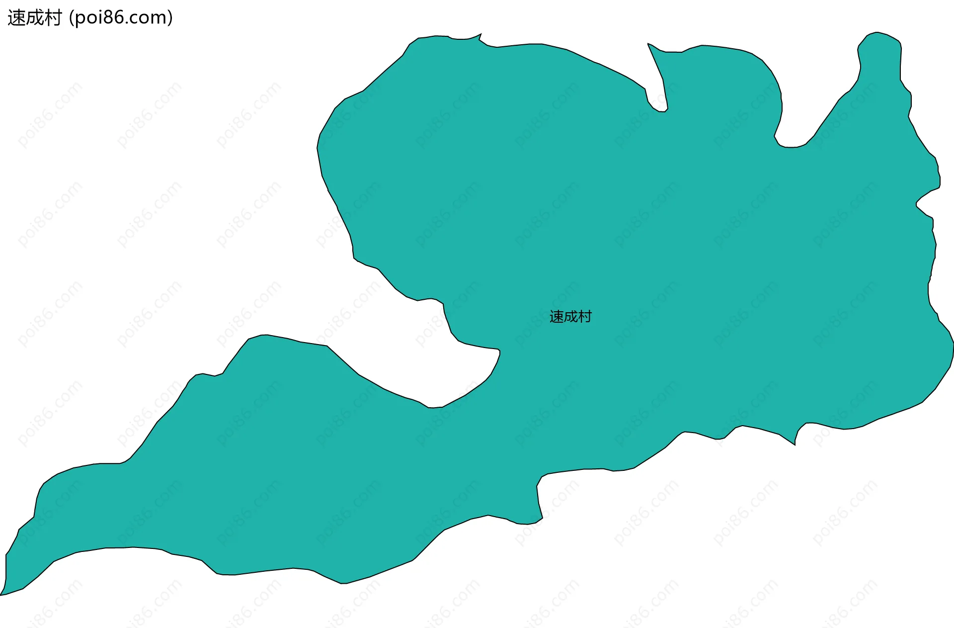 速成村边界地图