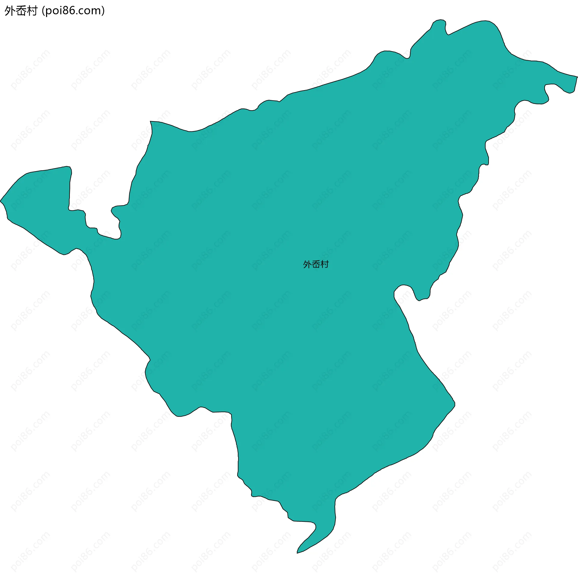 外岙村边界地图