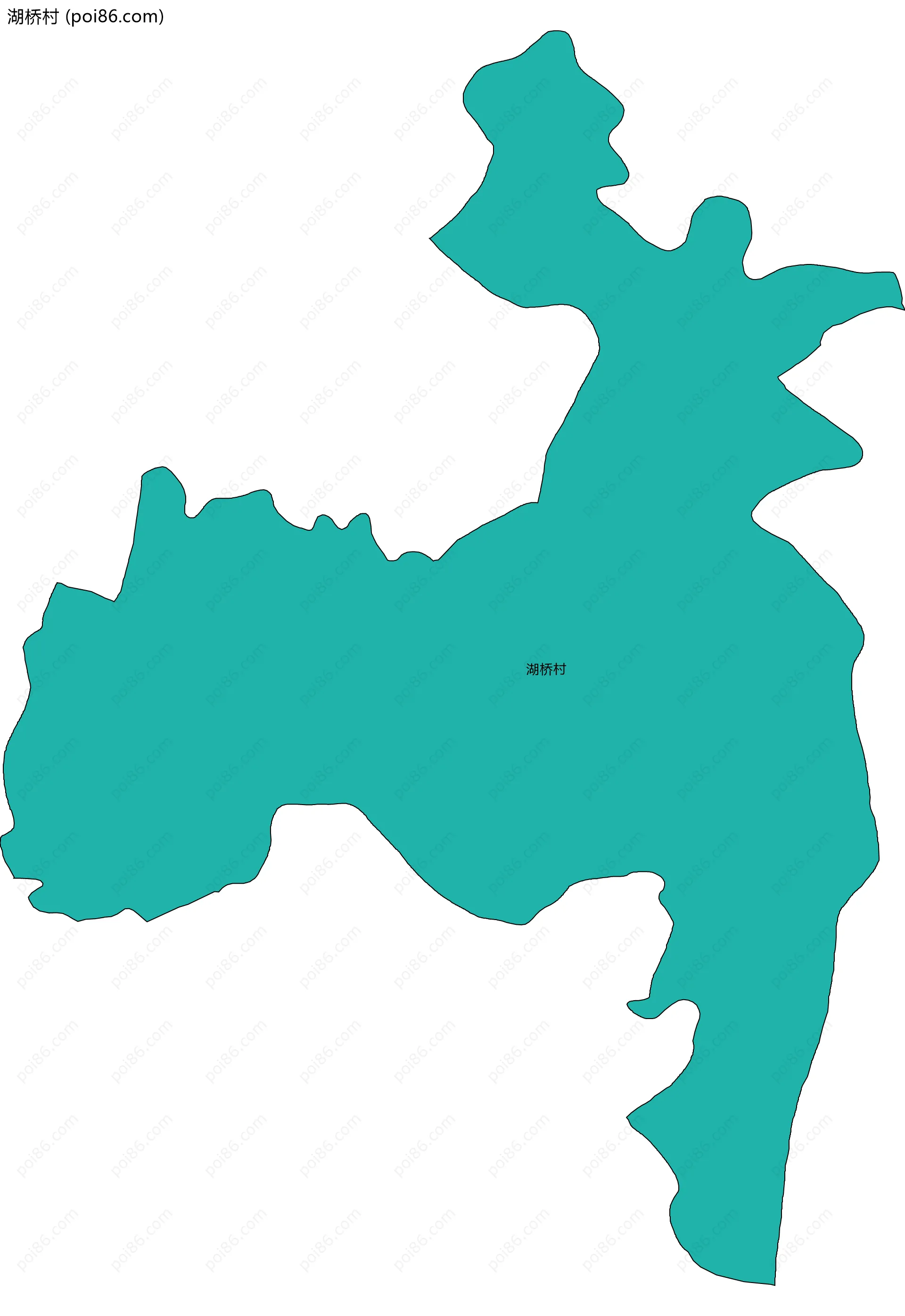湖桥村边界地图