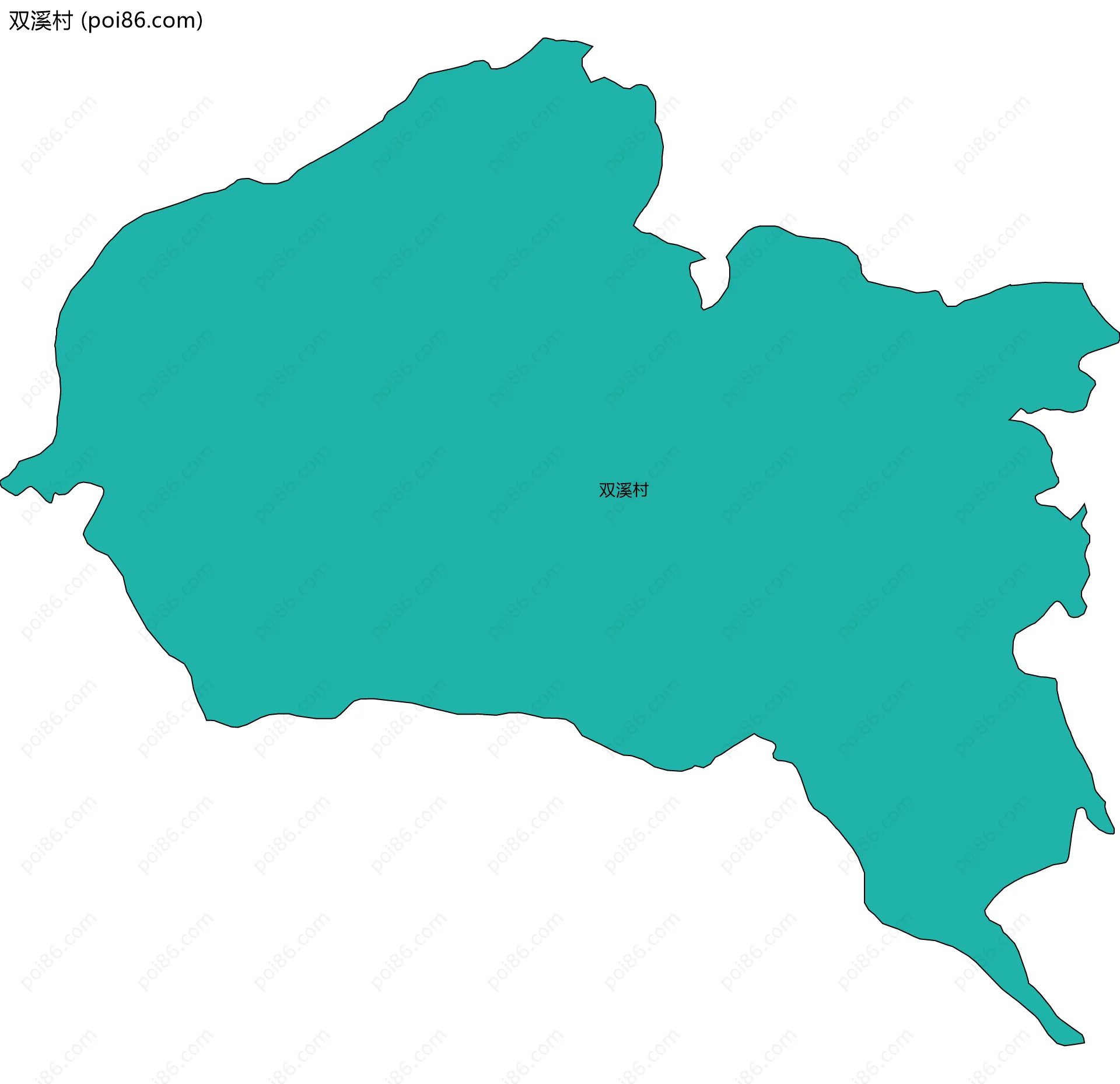 双溪村边界地图