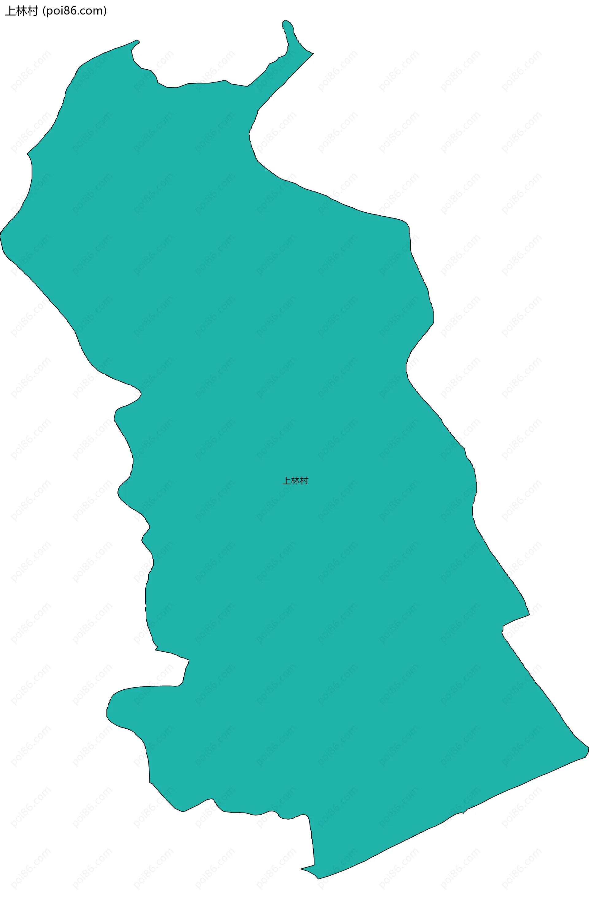 上林村边界地图