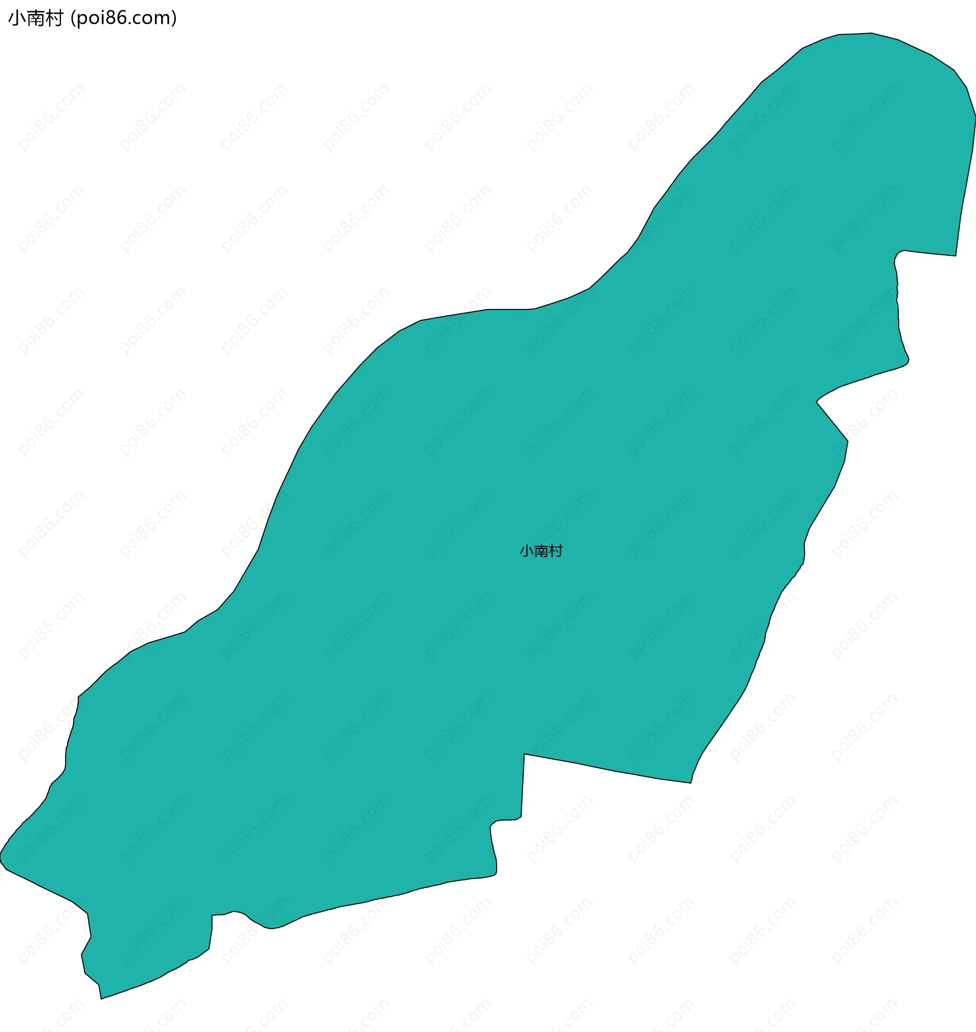 小南村边界地图