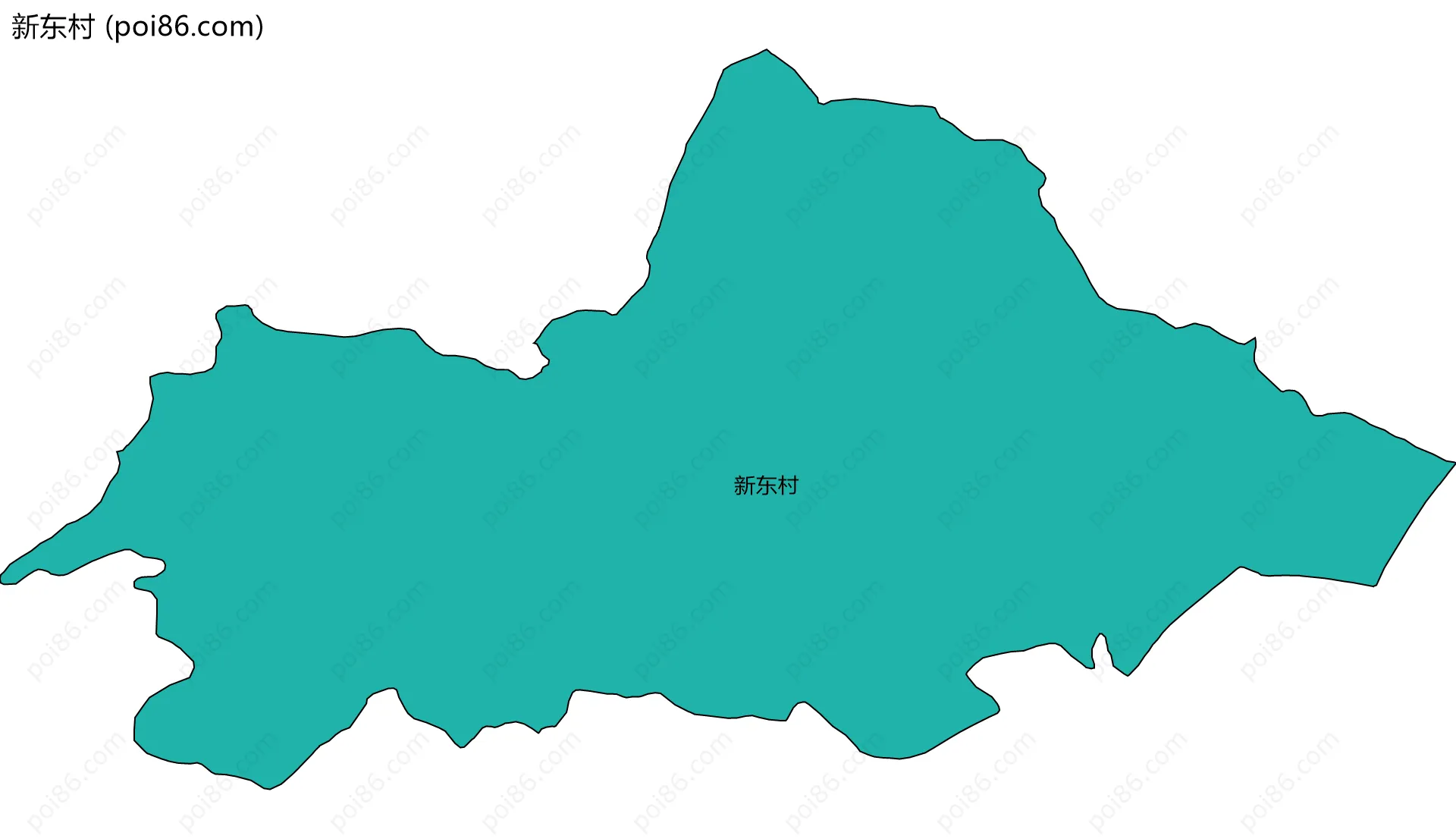 新东村边界地图
