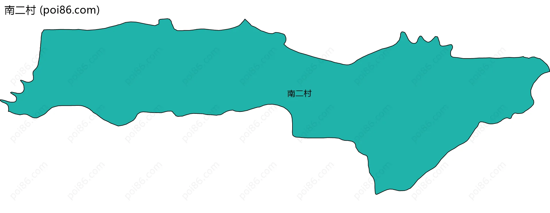 南二村边界地图