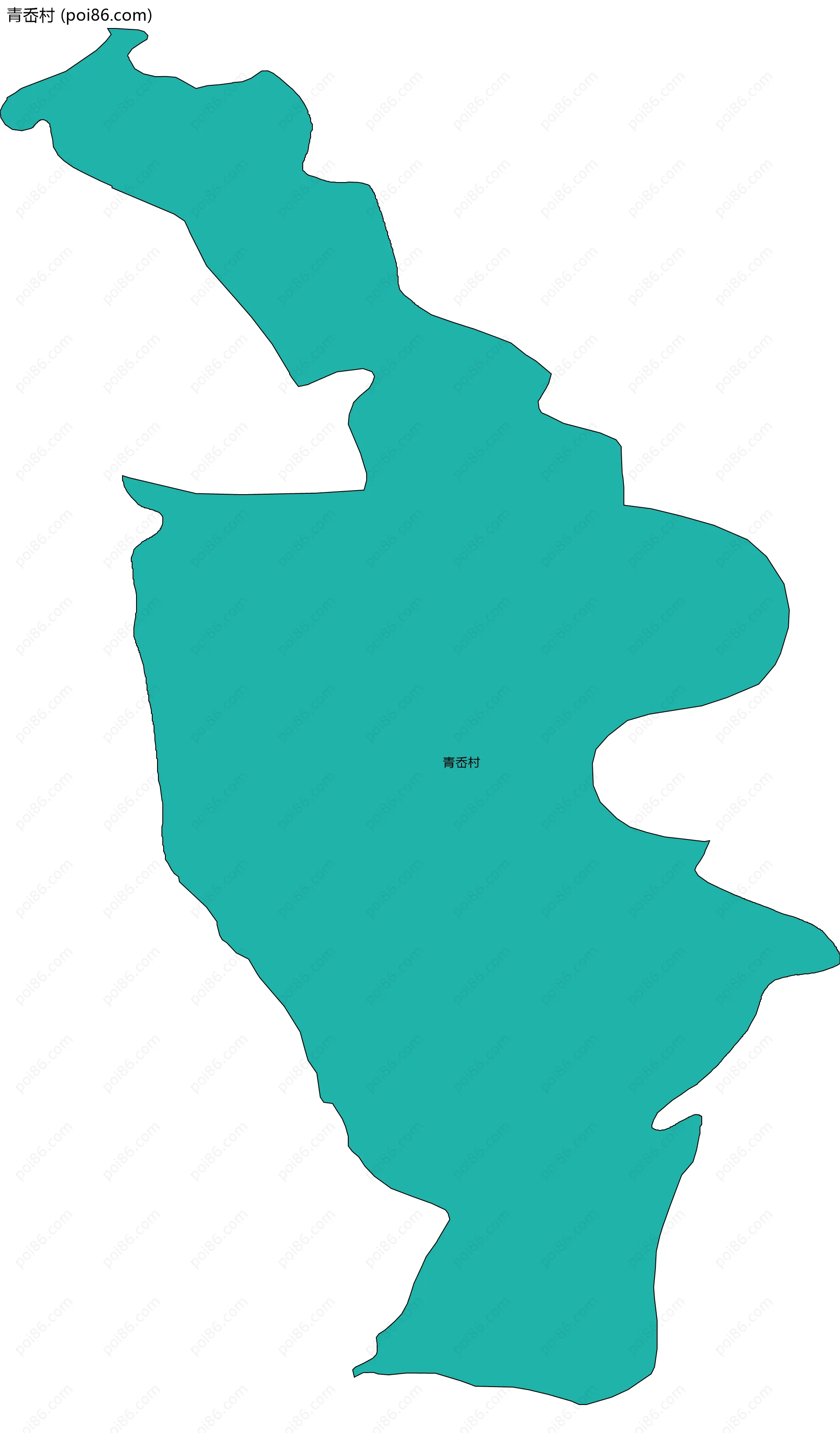 青岙村边界地图