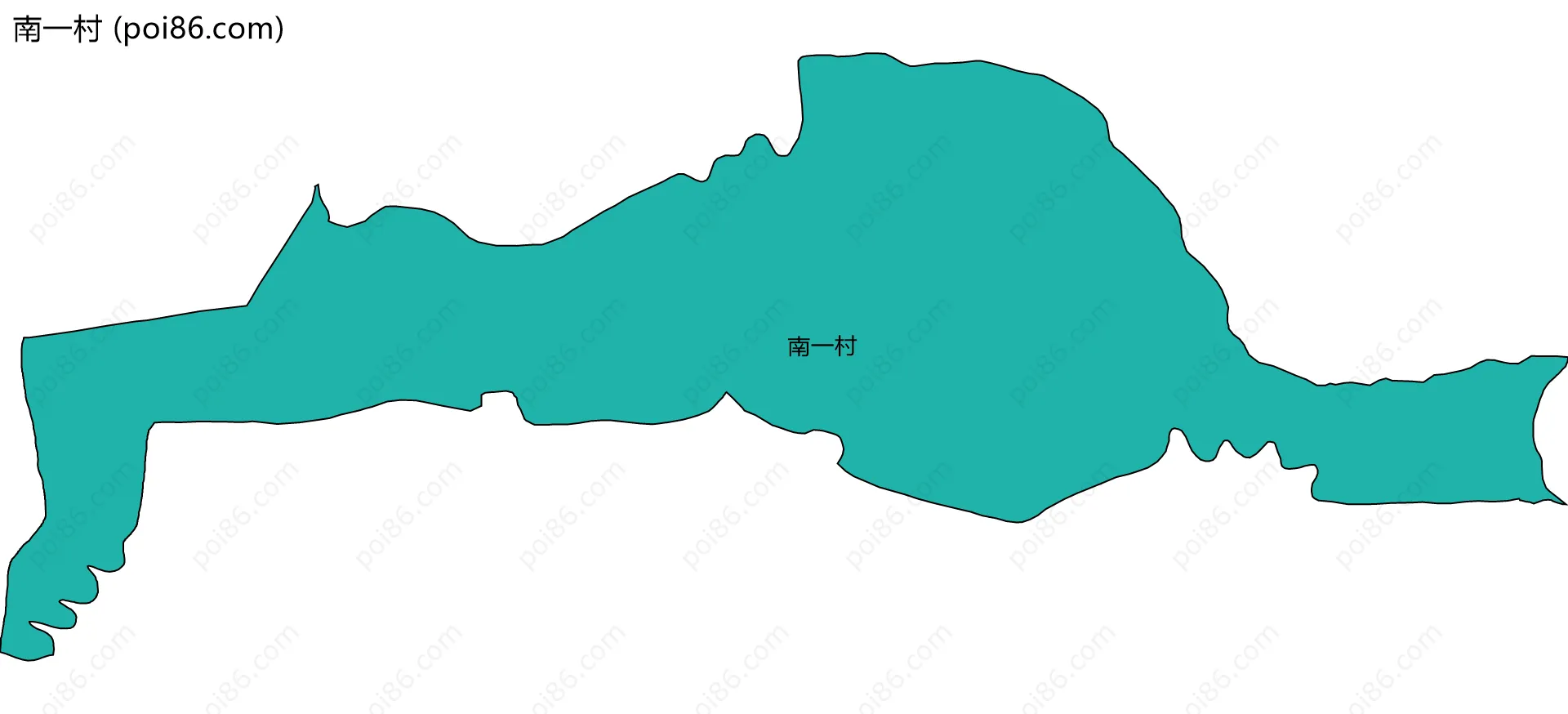 南一村边界地图