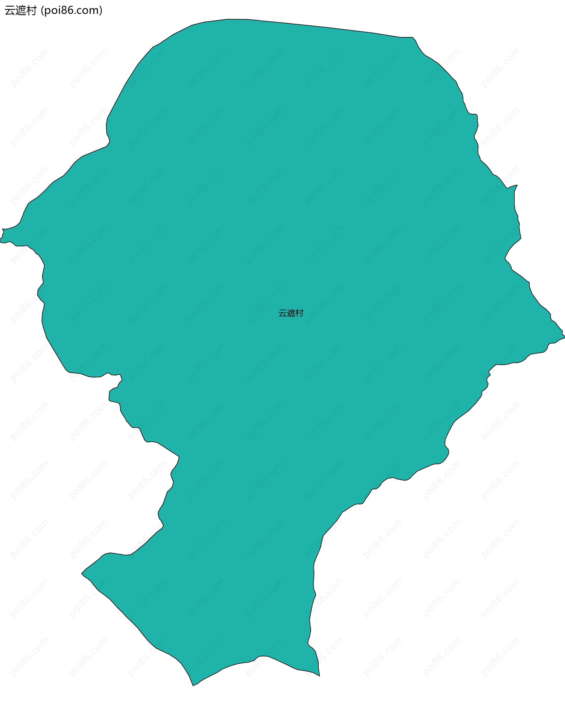 云遮村边界地图