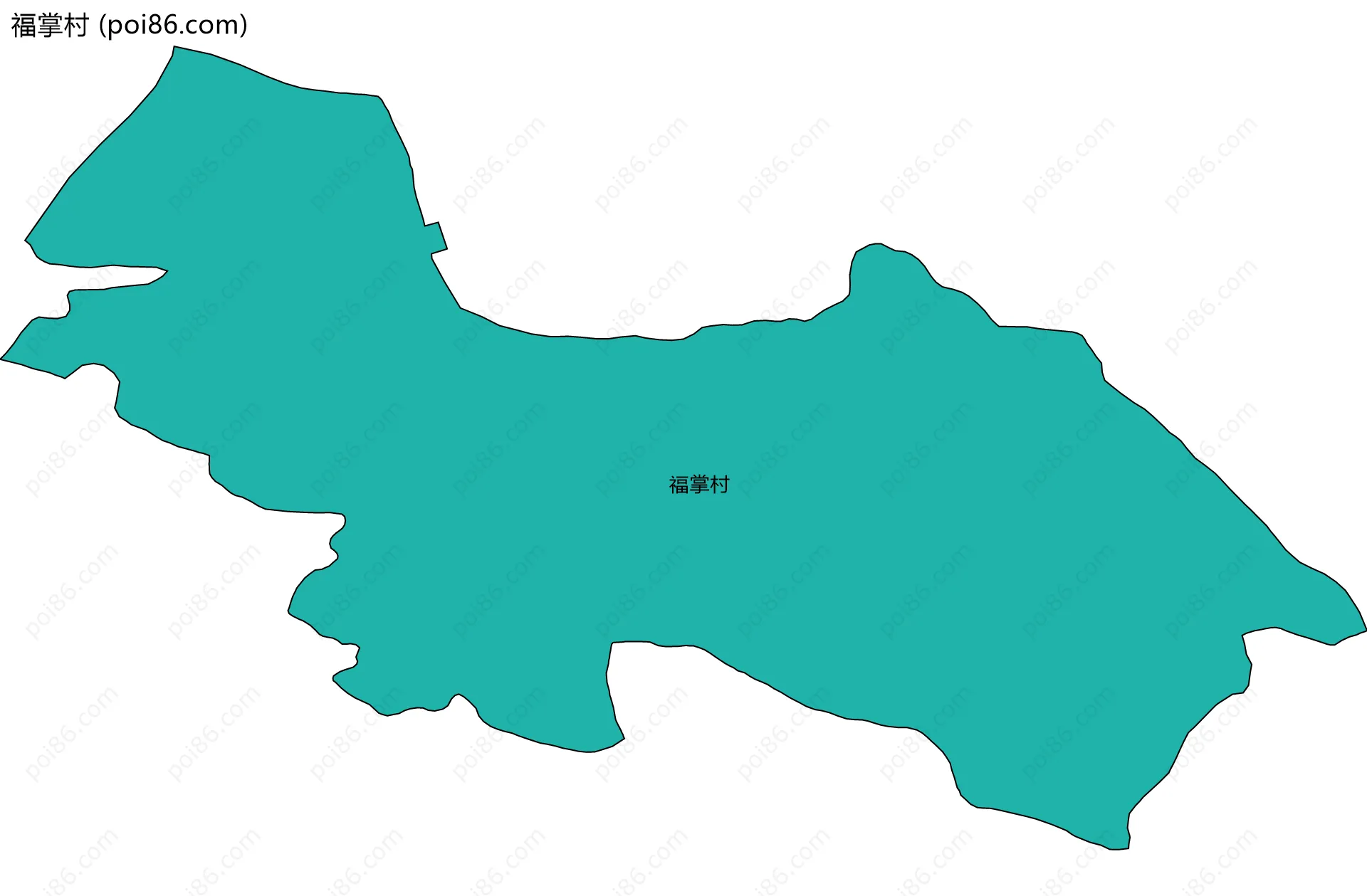 福掌村边界地图