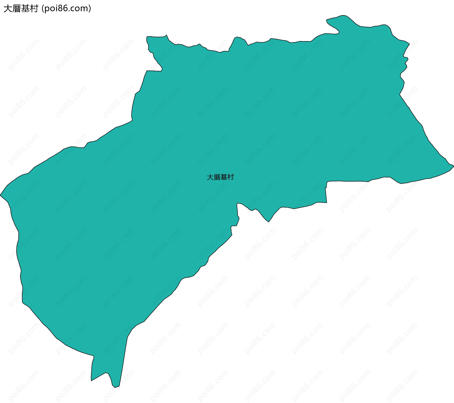 大厝基村边界地图