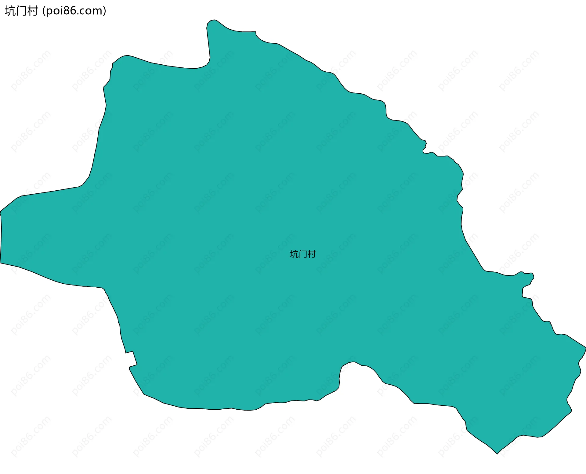 坑门村边界地图