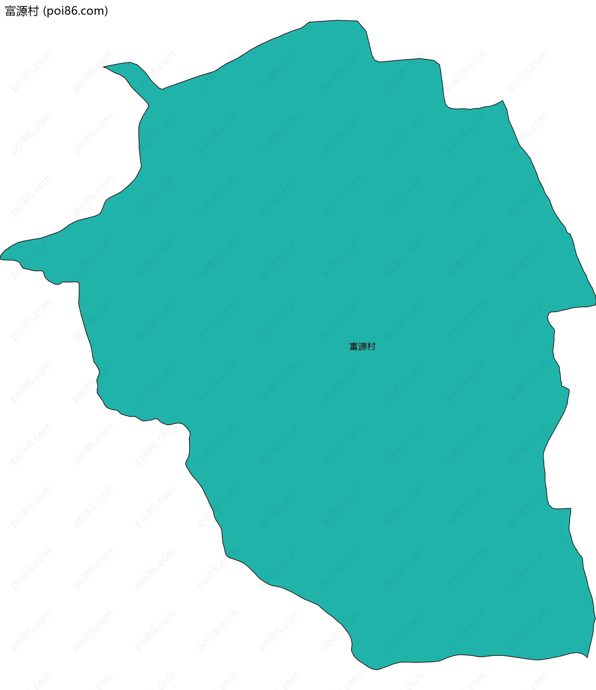 富源村边界地图
