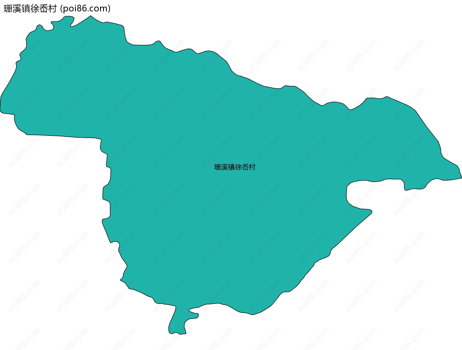 珊溪镇徐岙村边界地图