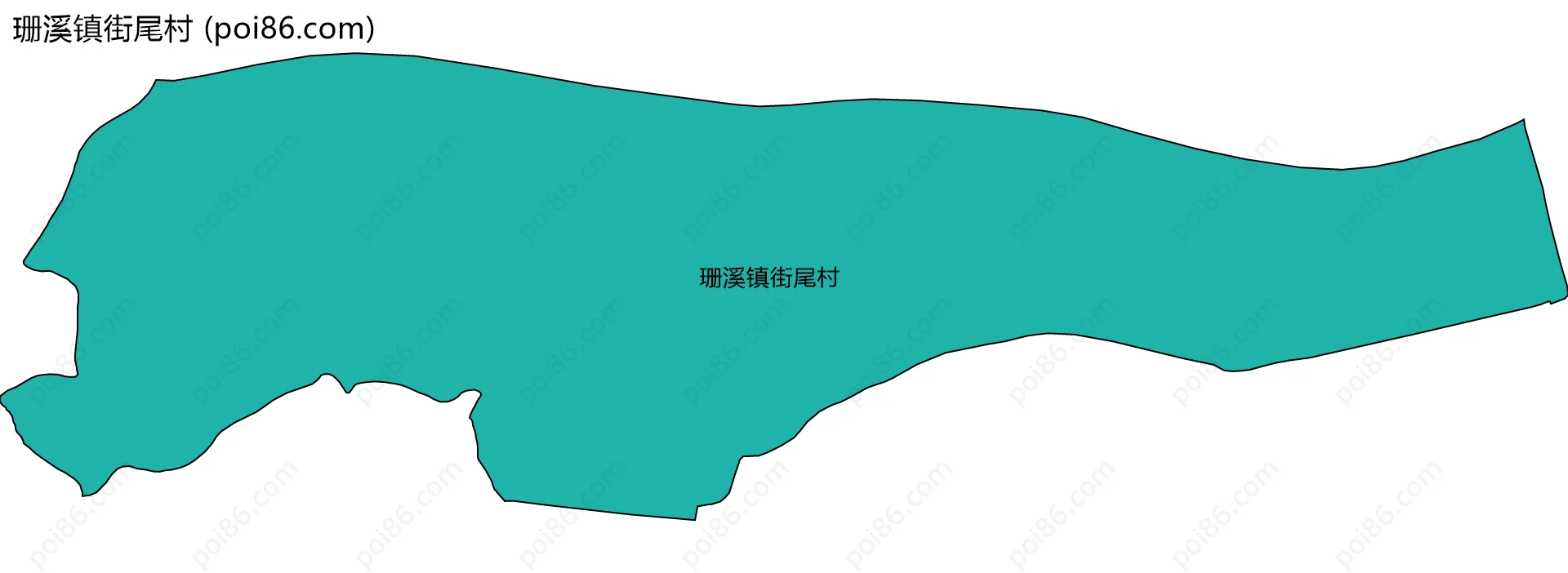 珊溪镇街尾村边界地图