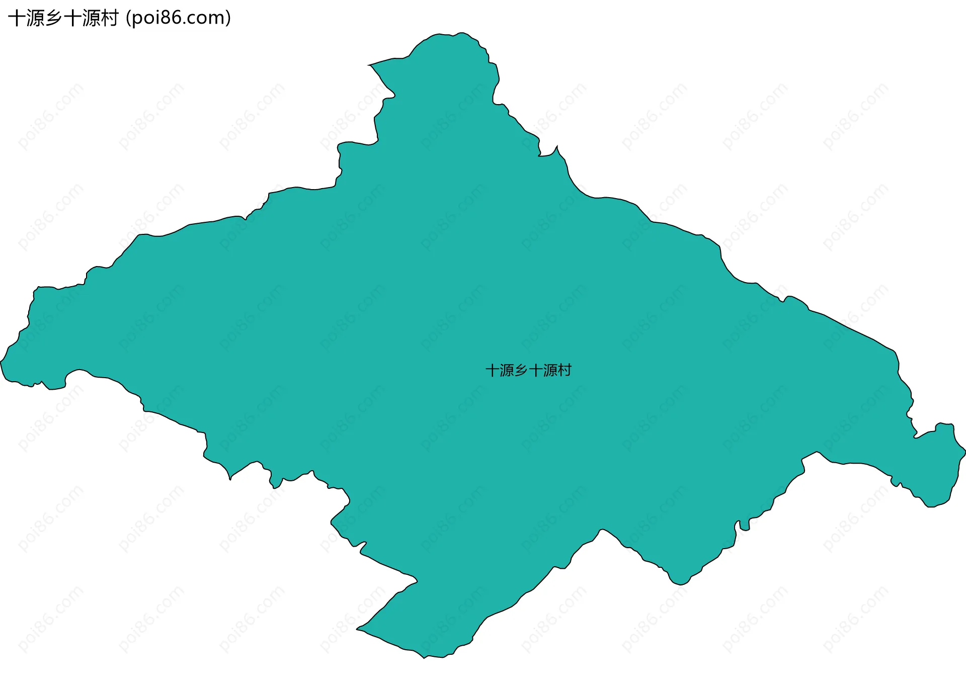 十源乡十源村边界地图