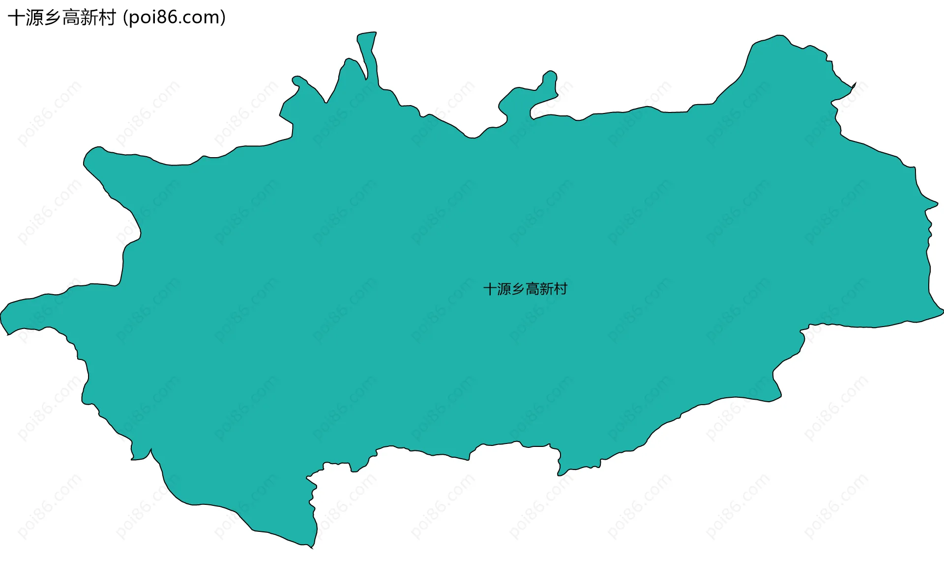 十源乡高新村边界地图