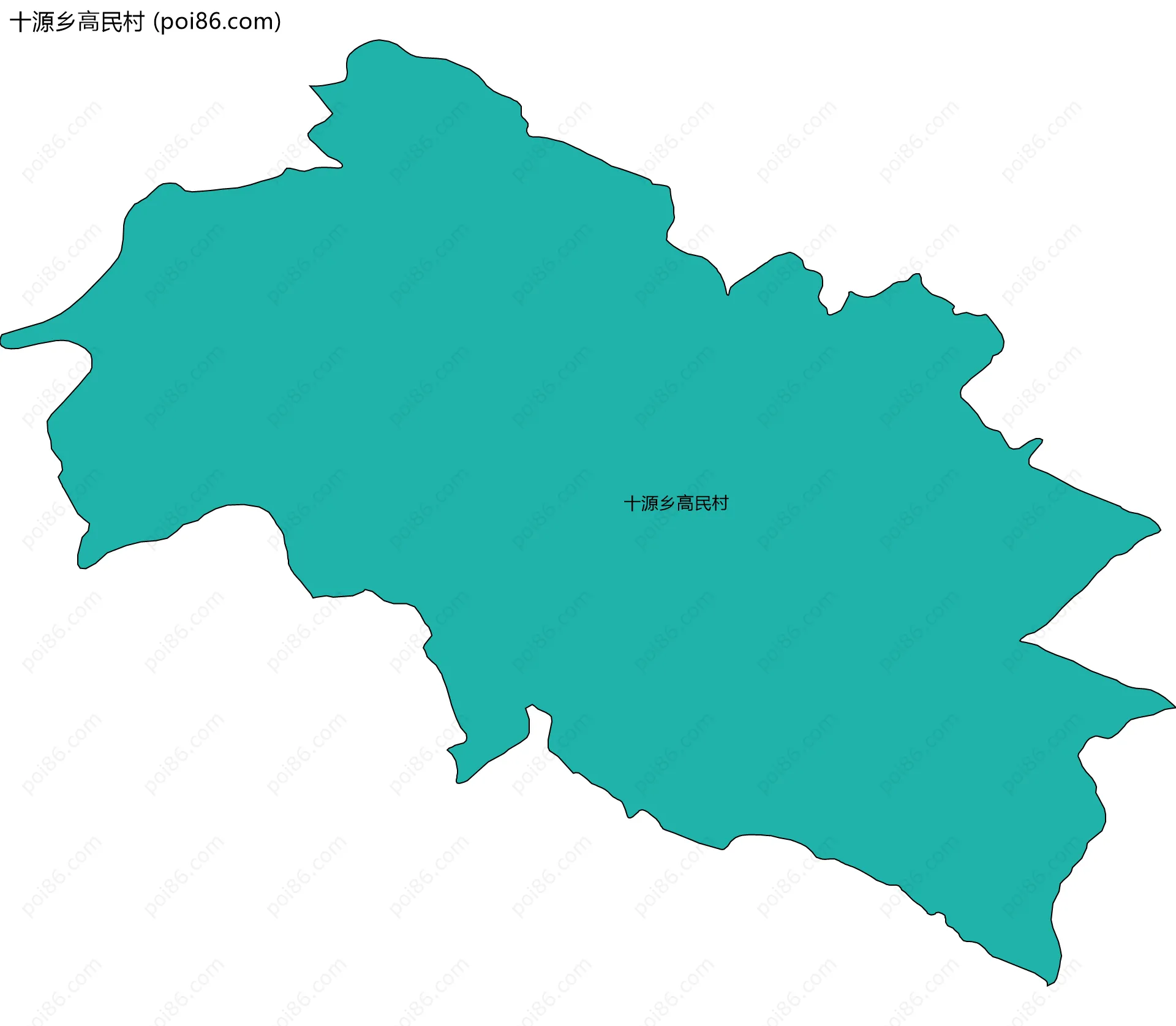 十源乡高民村边界地图