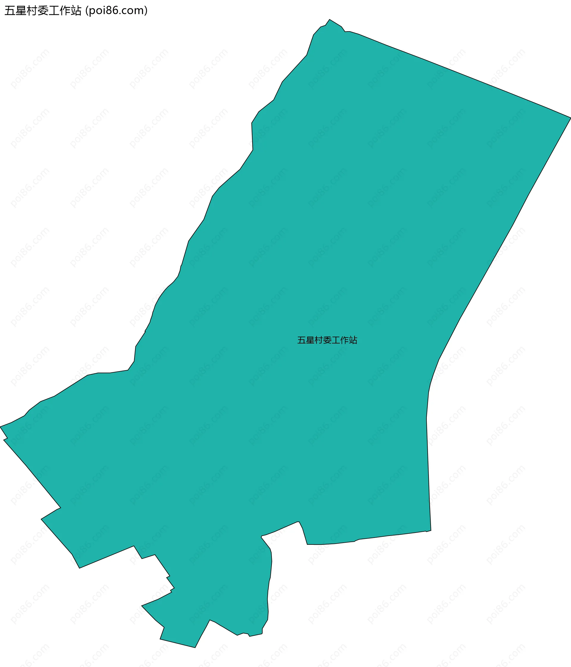 五星村委工作站边界地图