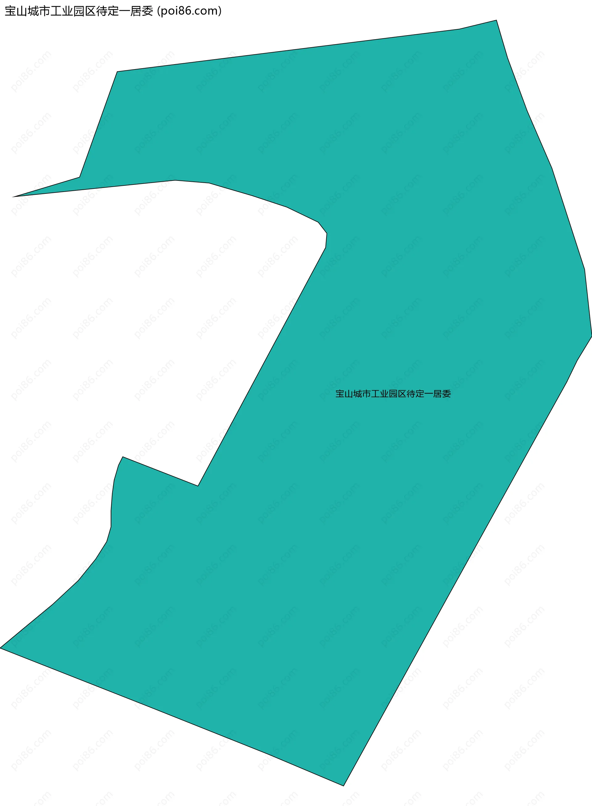 宝山城市工业园区待定一居委边界地图