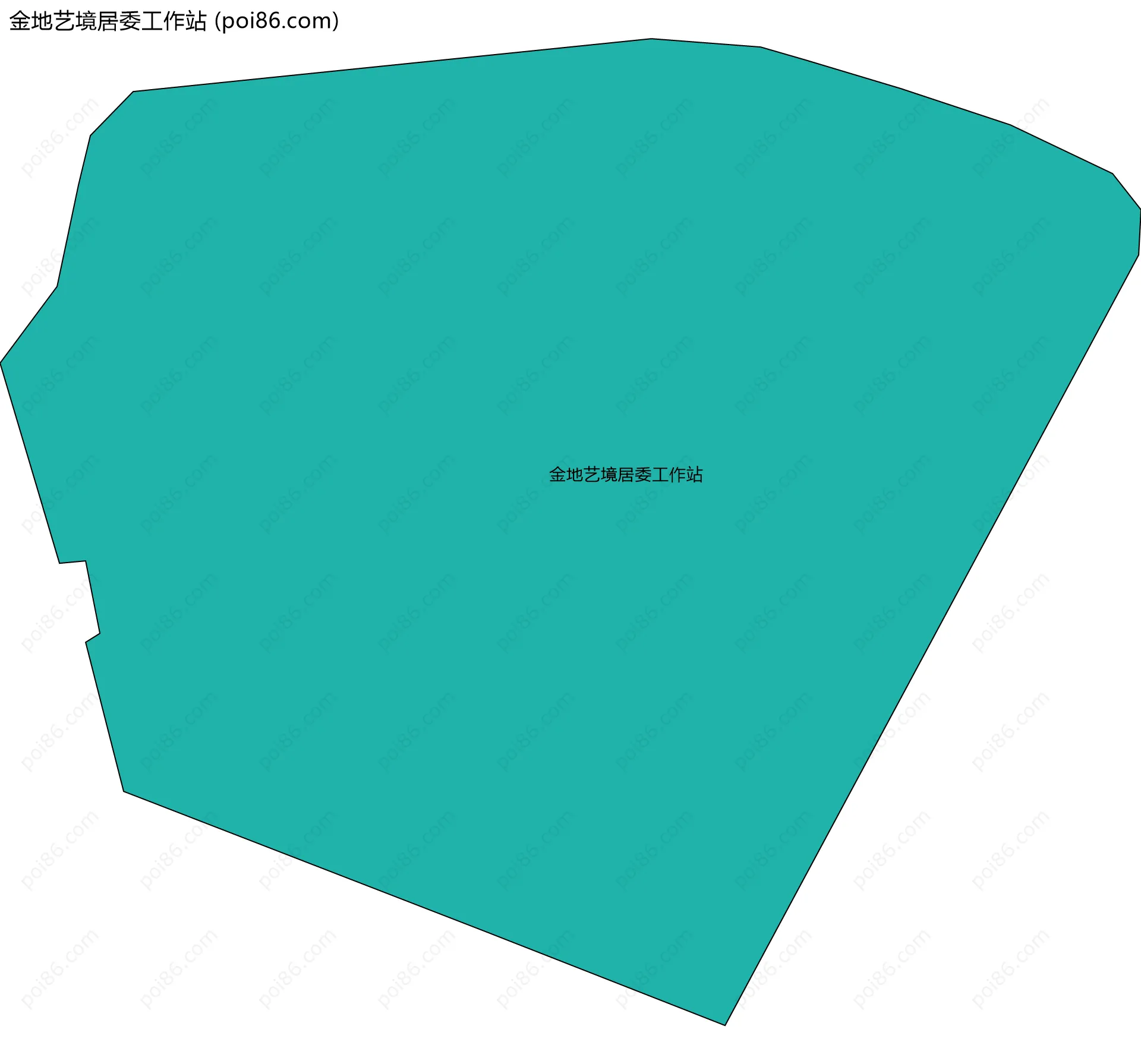 金地艺境居委工作站边界地图