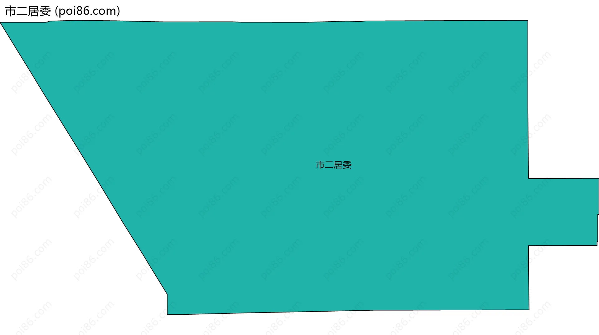 市二居委边界地图