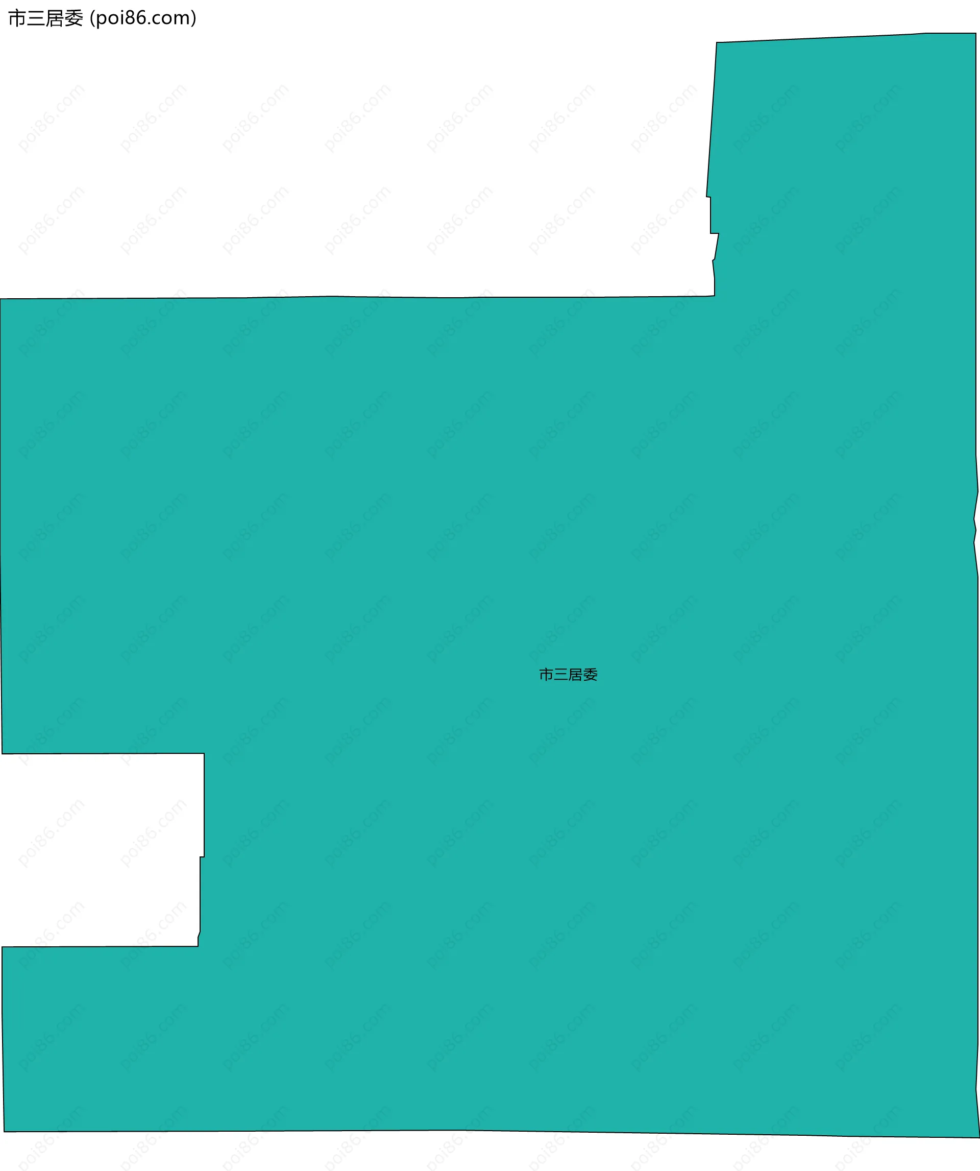 市三居委边界地图