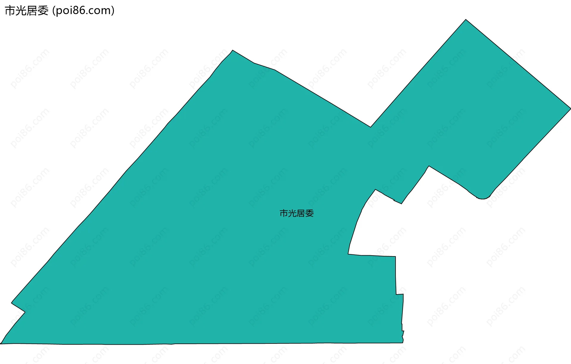 市光居委边界地图