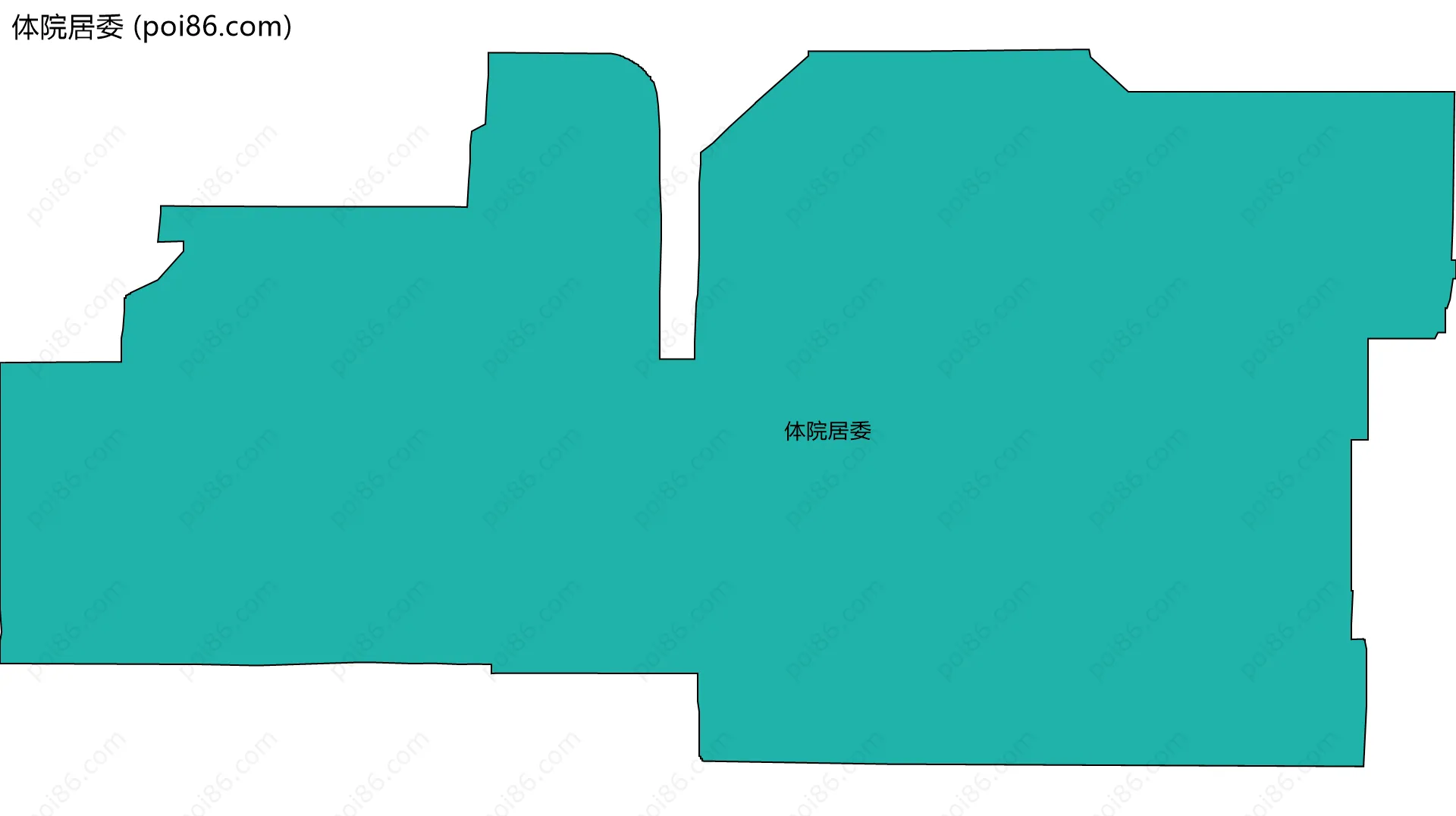 体院居委边界地图