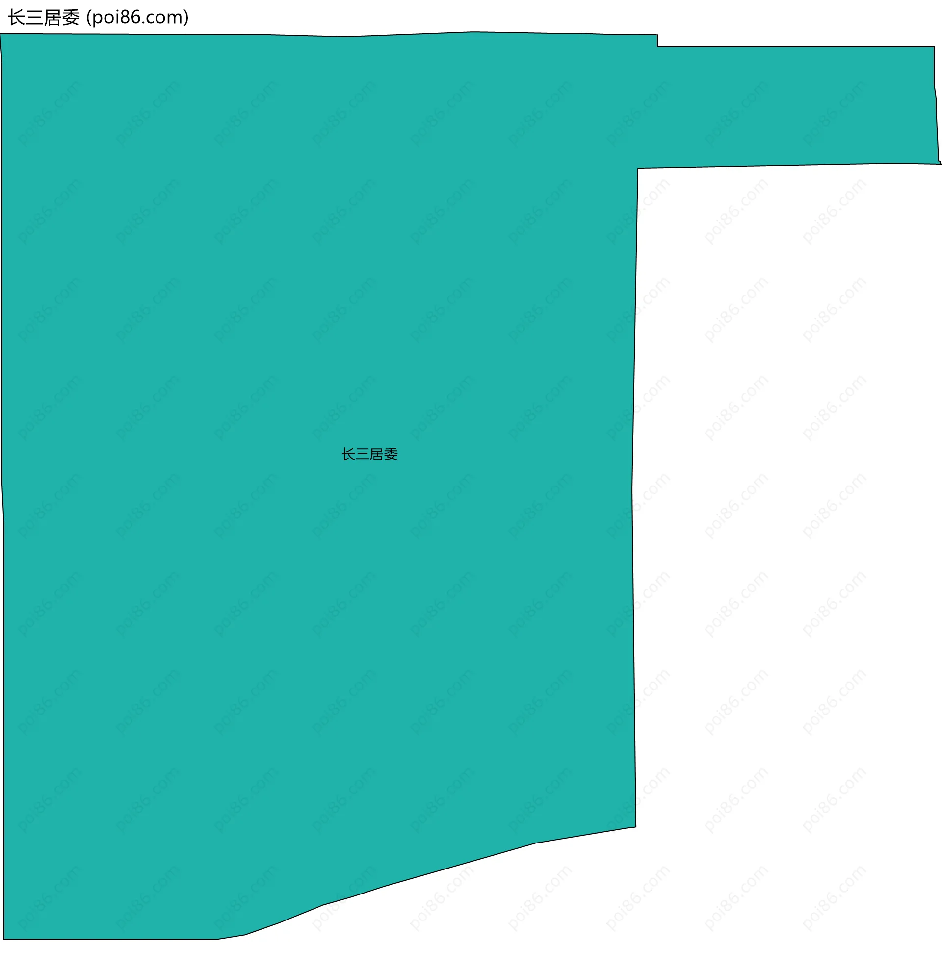 长三居委边界地图