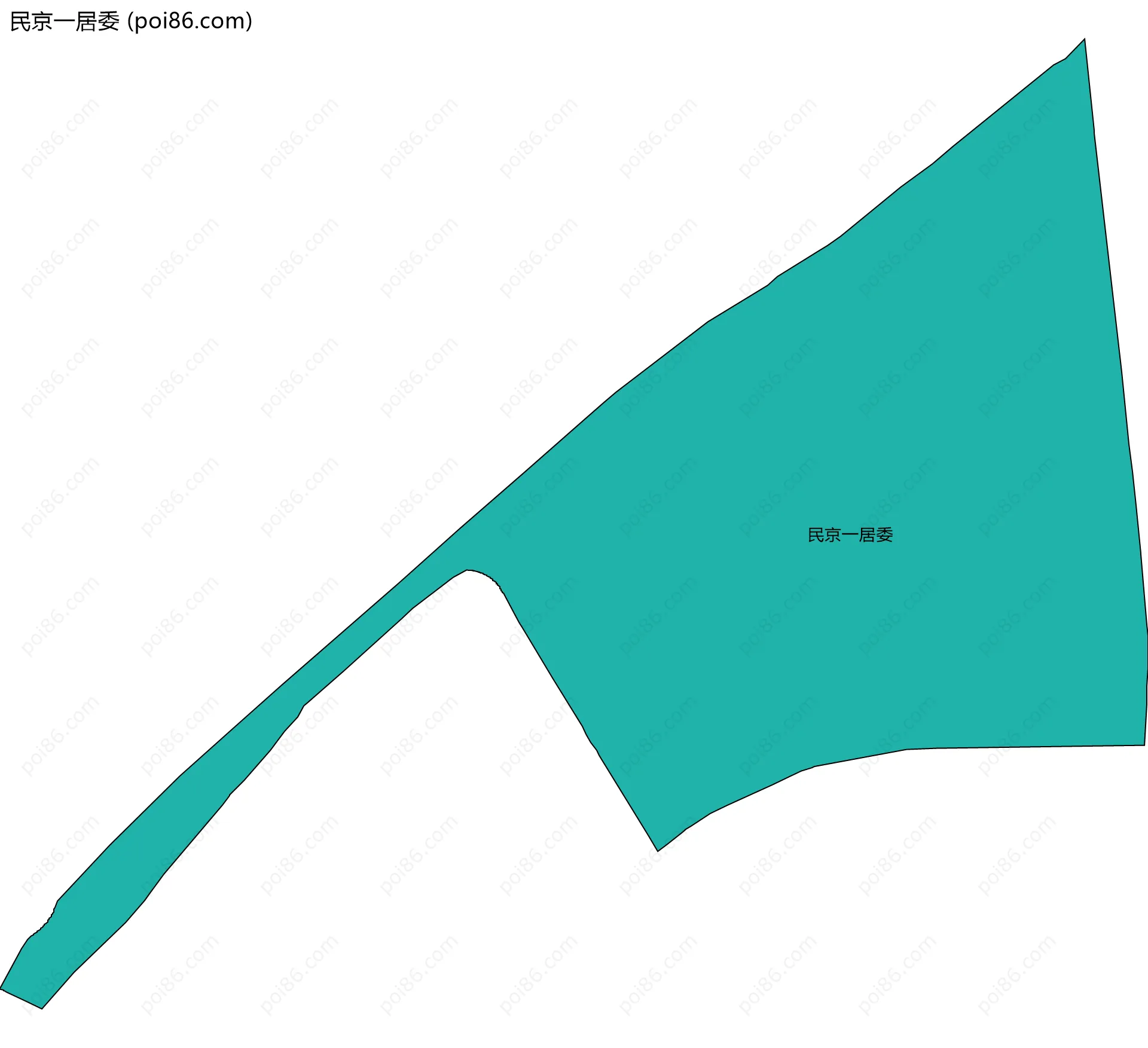 民京一居委边界地图