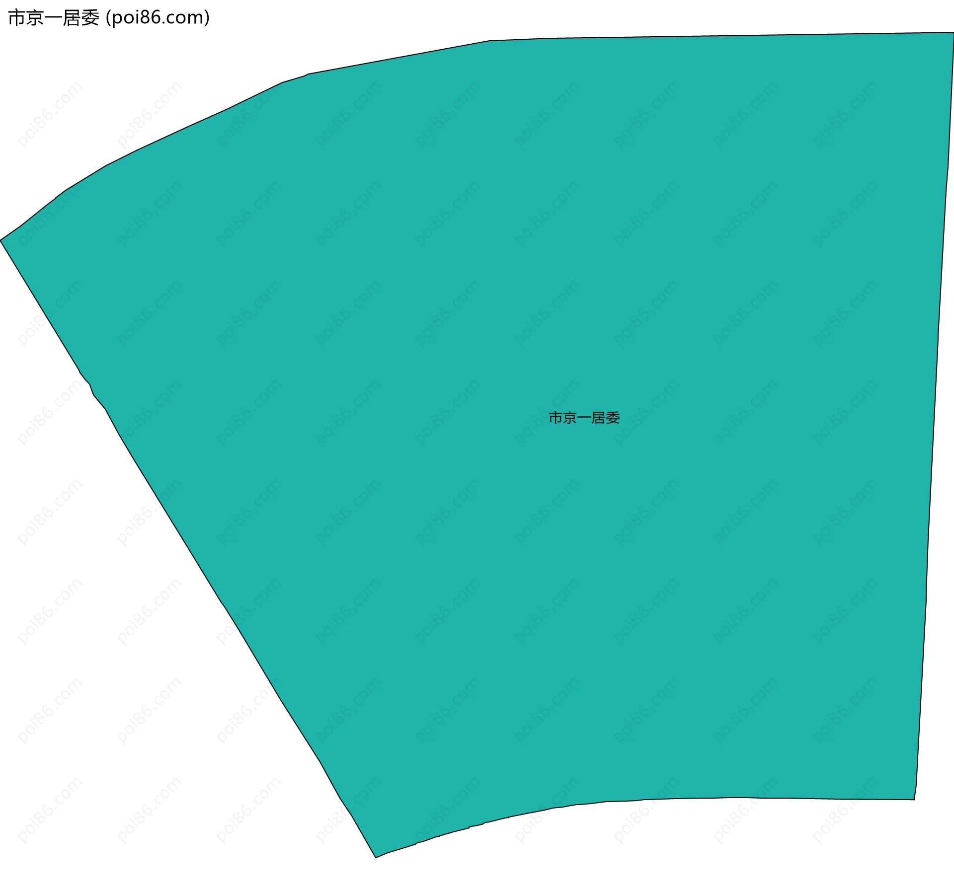 市京一居委边界地图